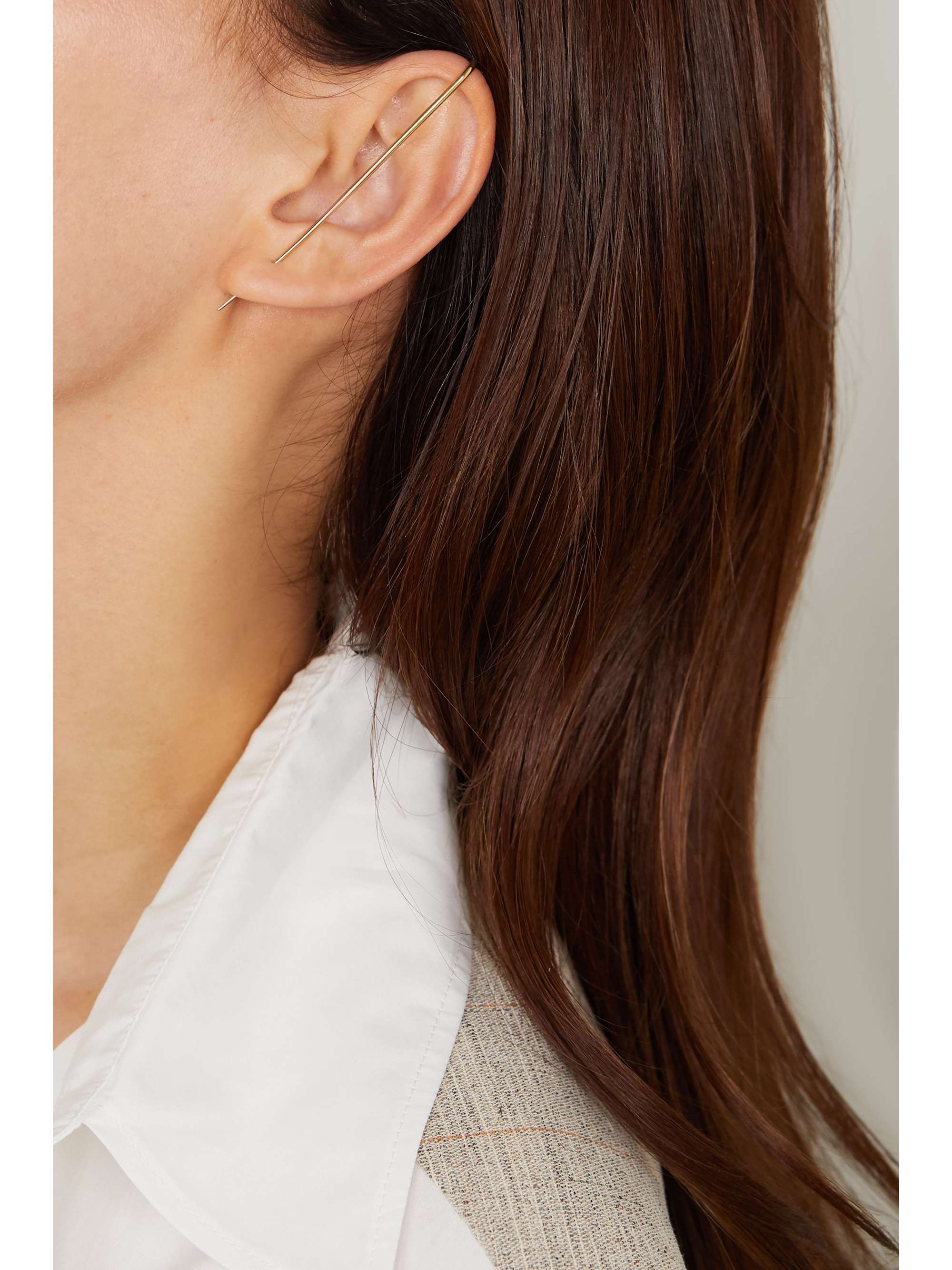 KATKIM Thread gold single ear pin