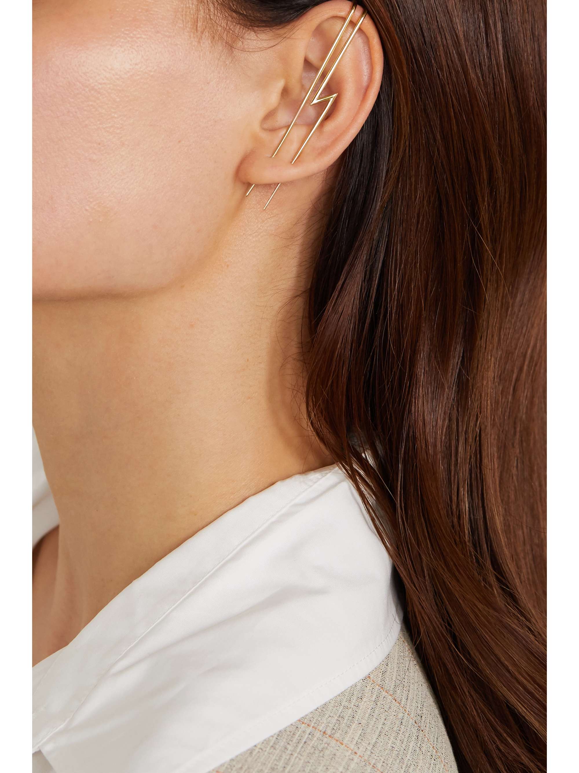 KATKIM Thread gold single ear pin