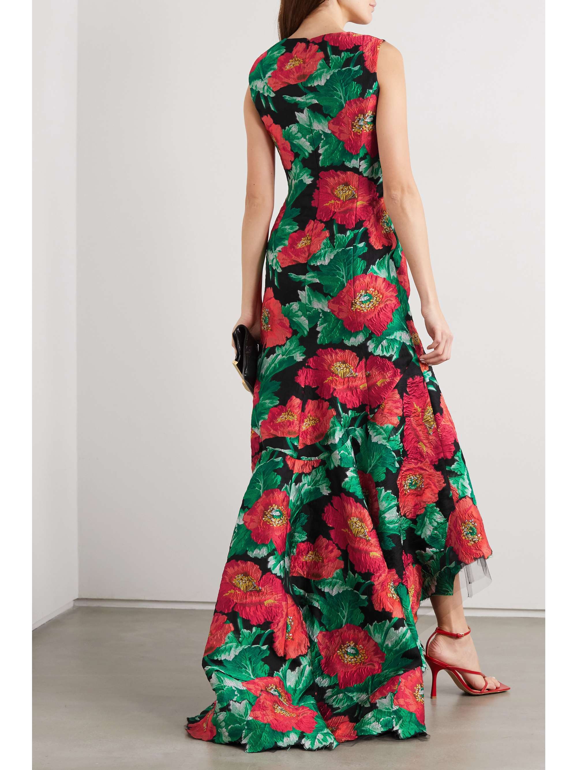 floral net gown