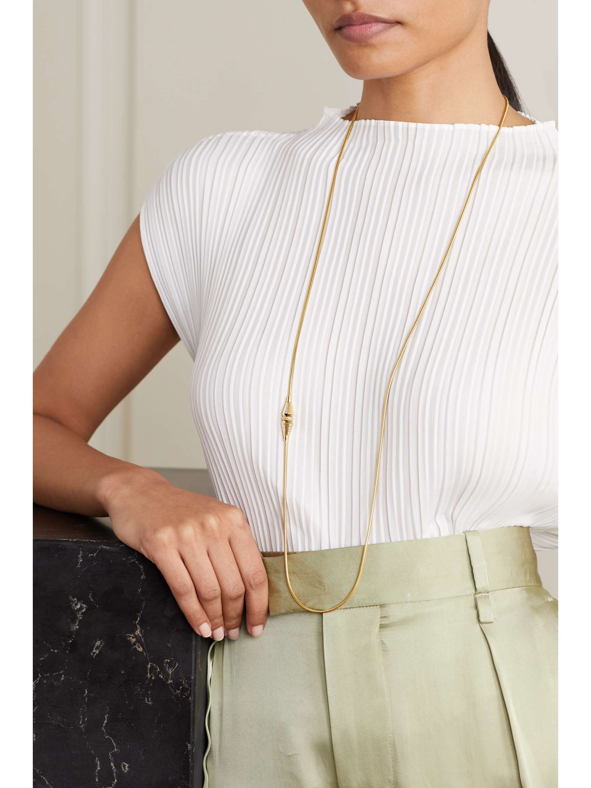 BOUCHERON Jack de Boucheron 18-karat gold diamond necklace