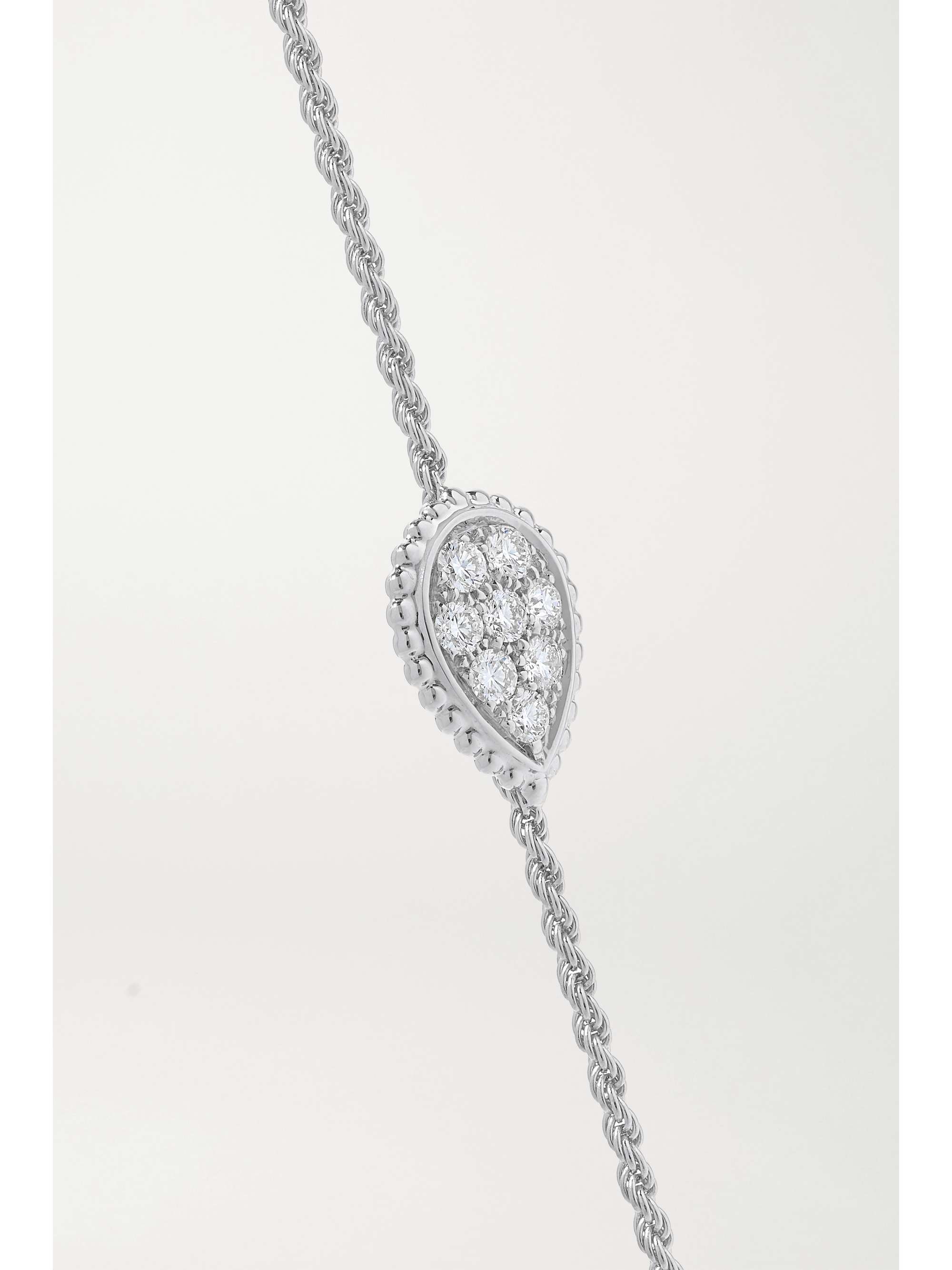 BOUCHERON Serpent Bohème 18-karat white gold diamond bracelet