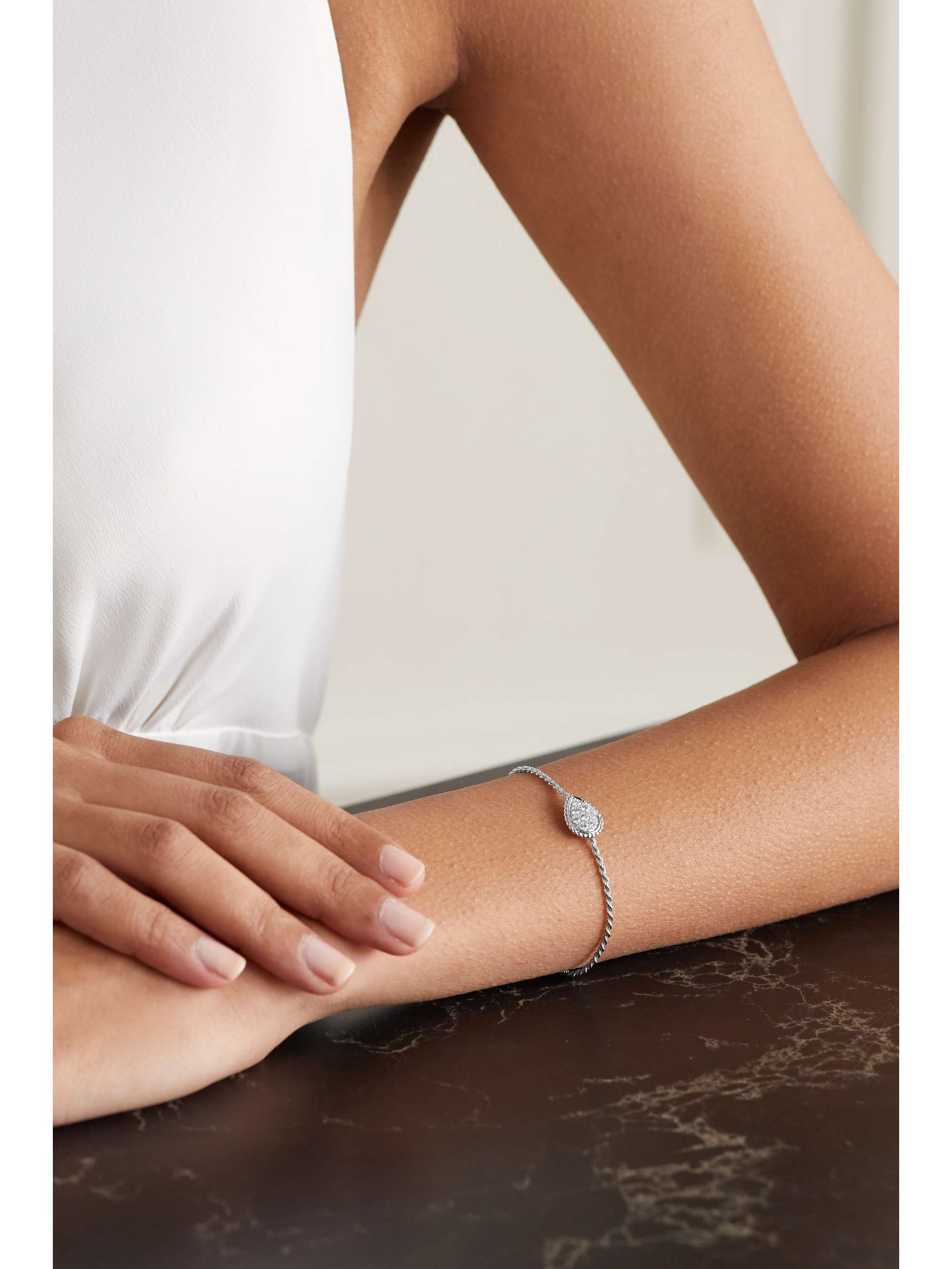 BOUCHERON Serpent Bohème 18-karat white gold diamond bracelet