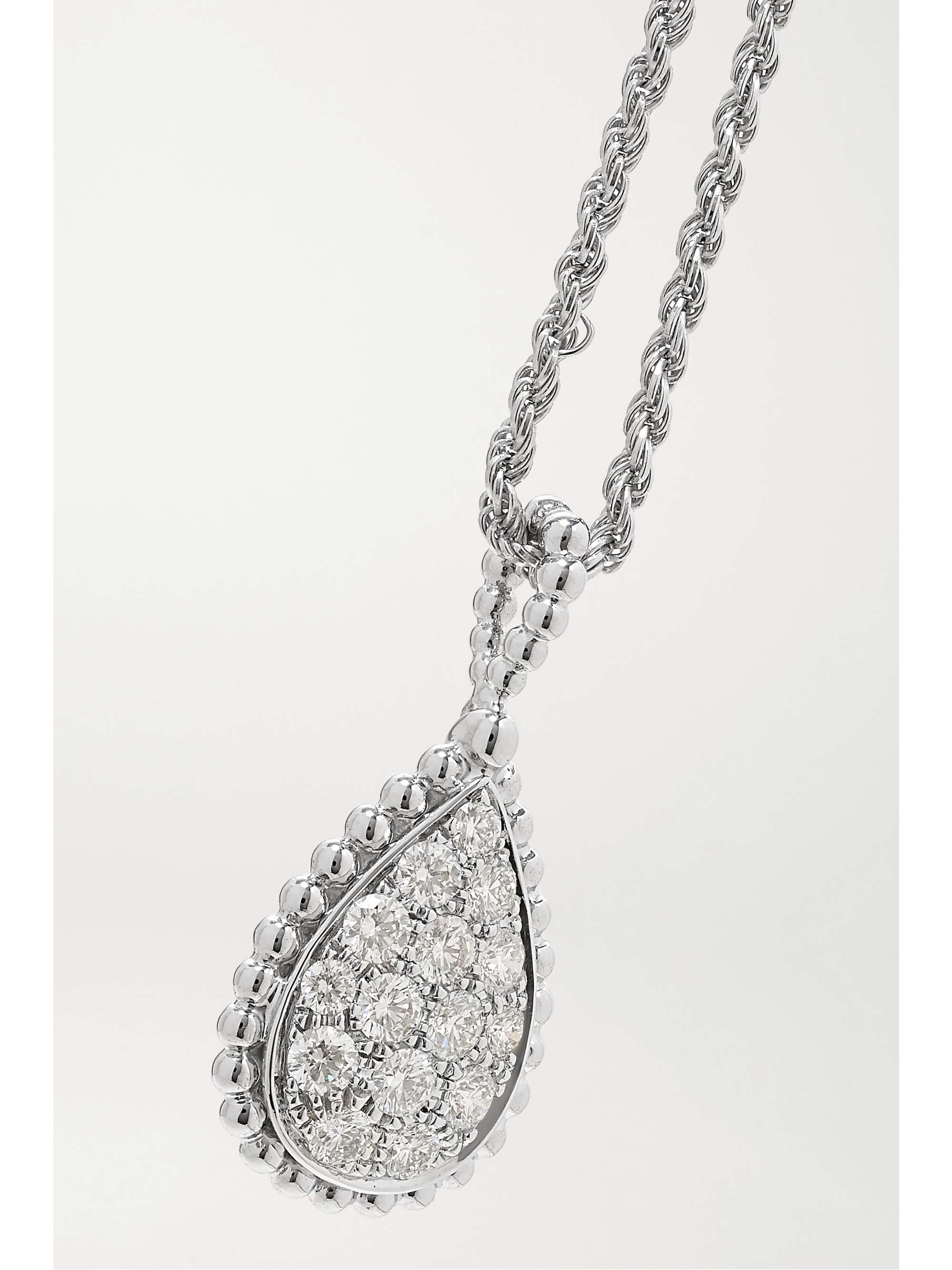 BOUCHERON Serpent Bohème 18-karat white gold diamond necklace