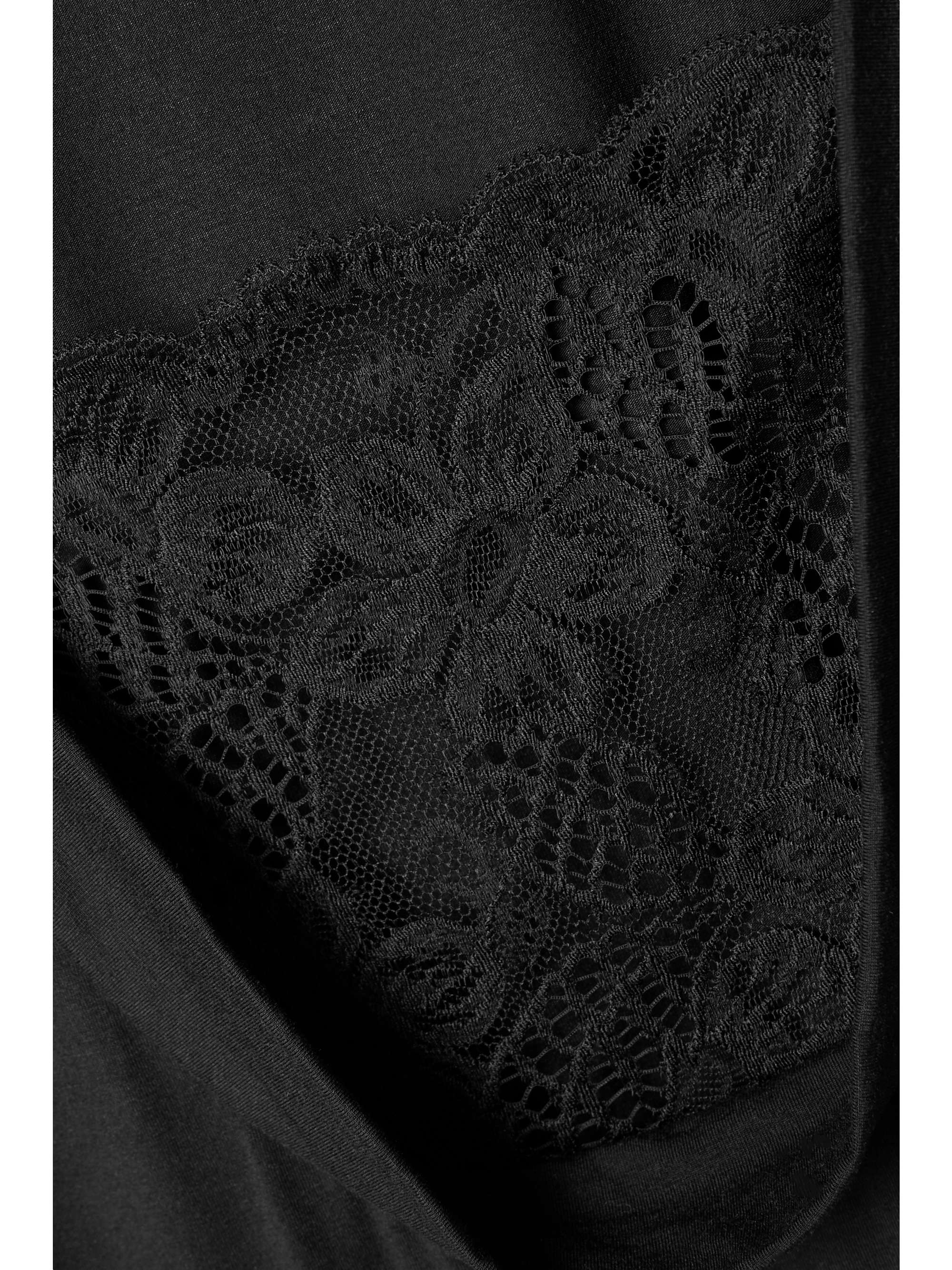 LA PERLA Layla Leavers lace-trimmed stretch-modal jersey nightdress