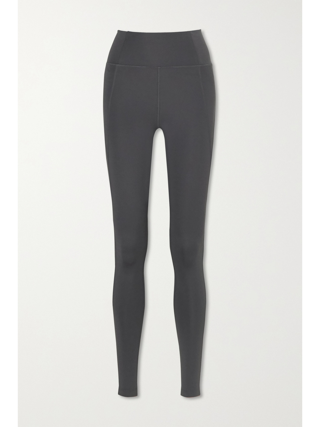 Girlfriend Collective Grey High-rise Compressive Leggings In Gray
