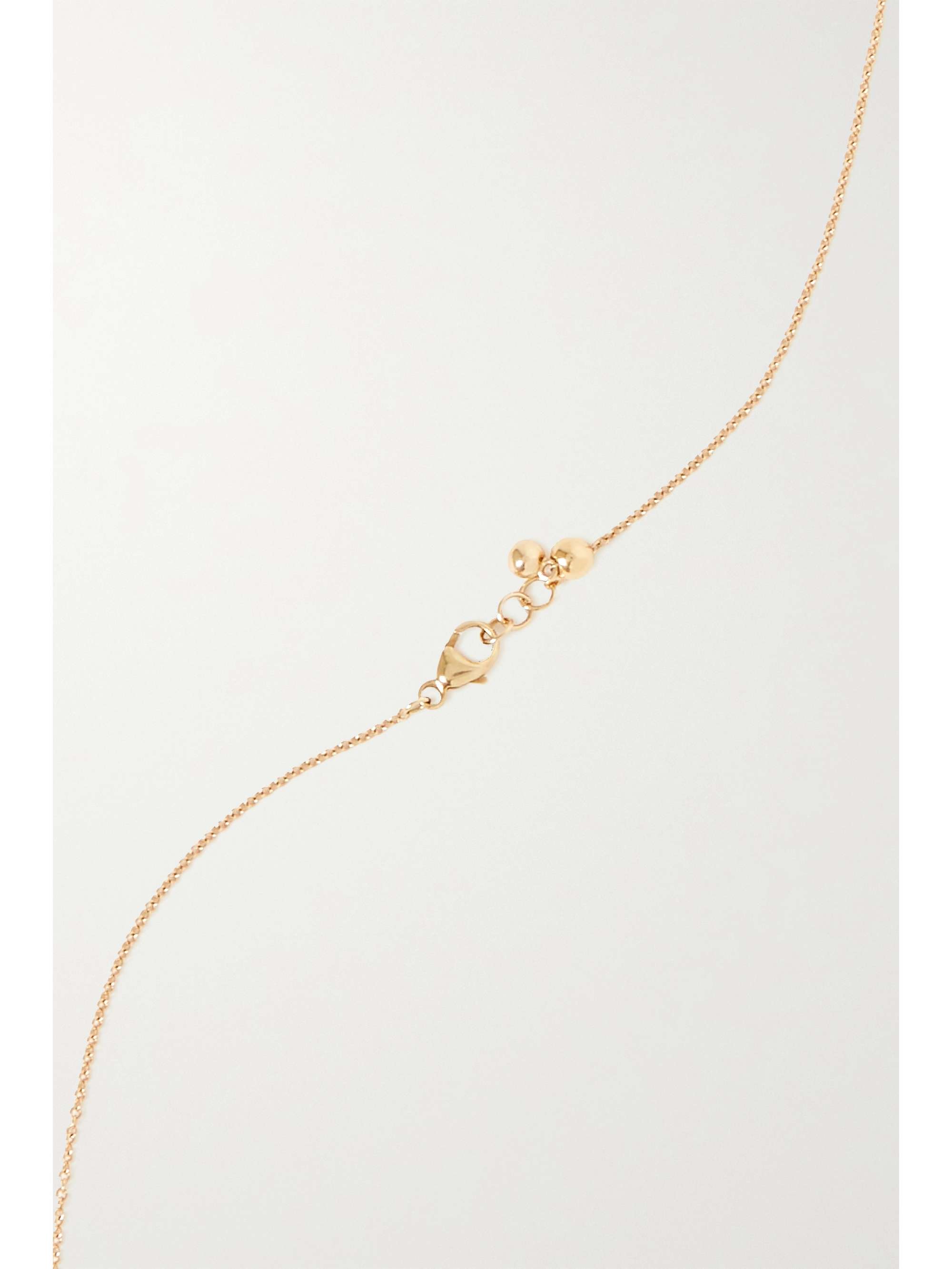 STONE AND STRAND Let It Slide 10karat gold diamond necklace NETAPORTER