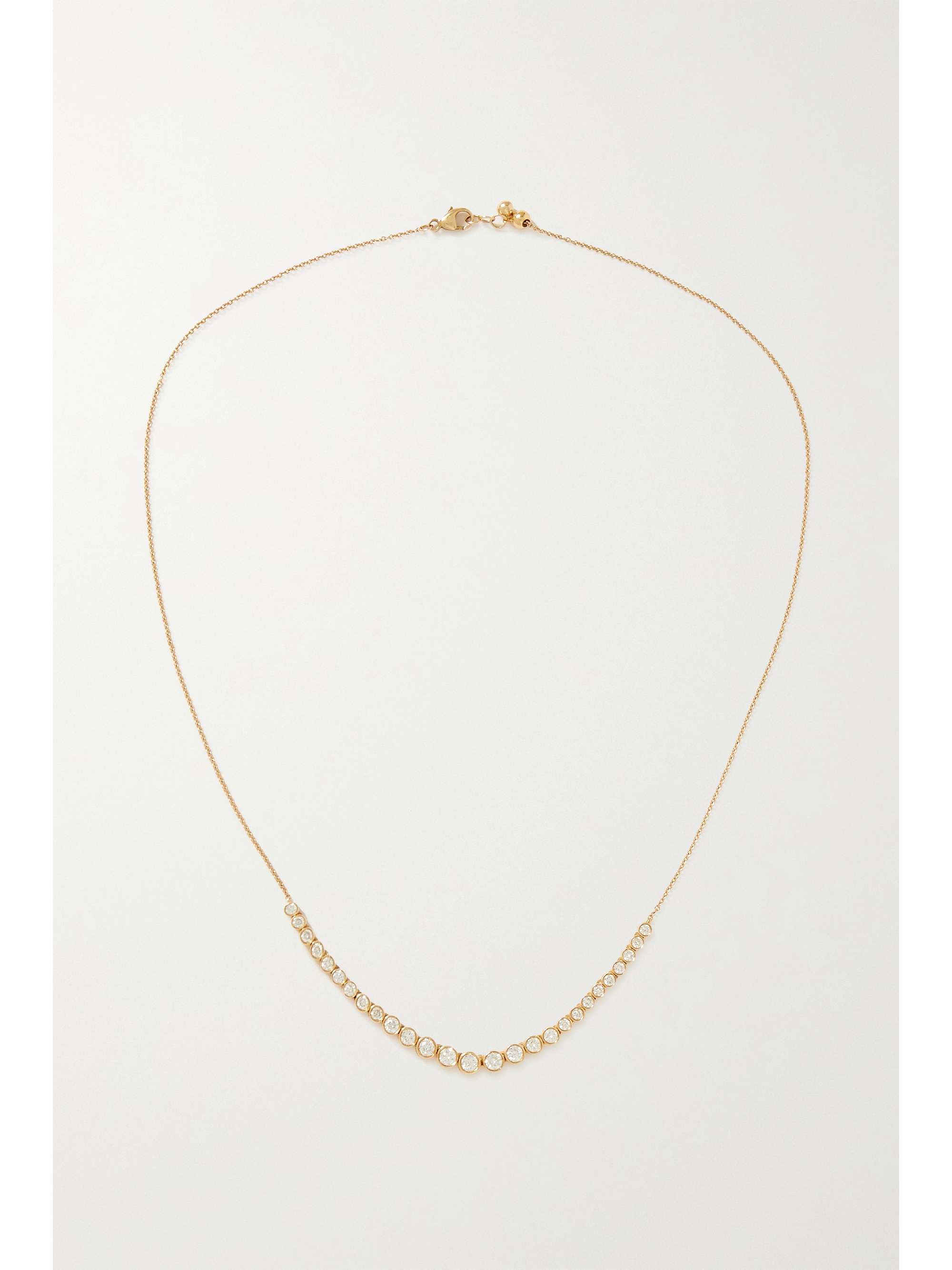 STONE AND STRAND Let It Slide 10karat gold diamond necklace NETAPORTER