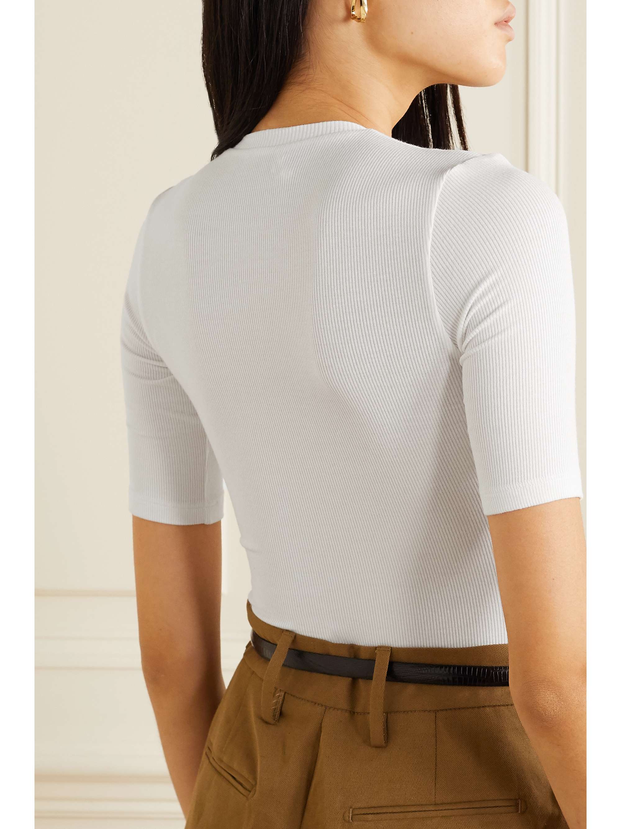 ALIX NYC Bedford ribbed stretch-modal thong bodysuit