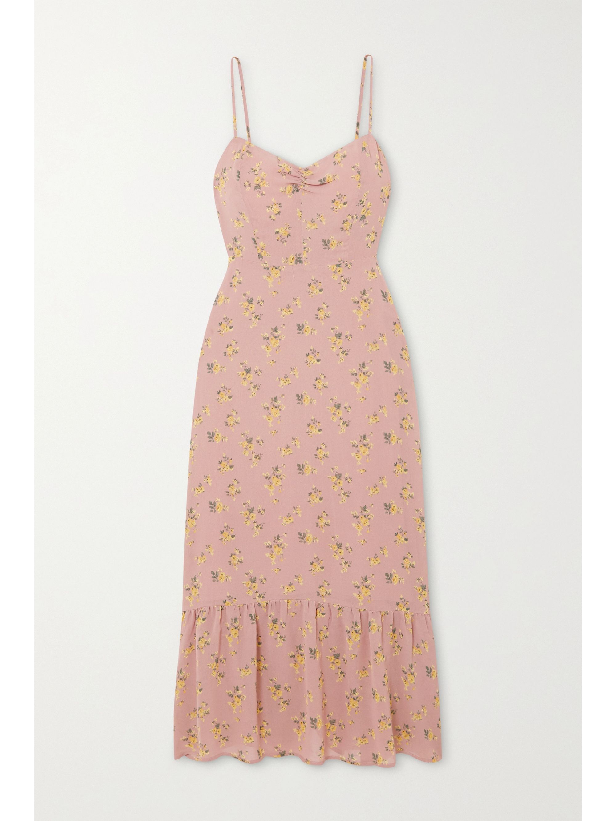 reformation floral maxi dress