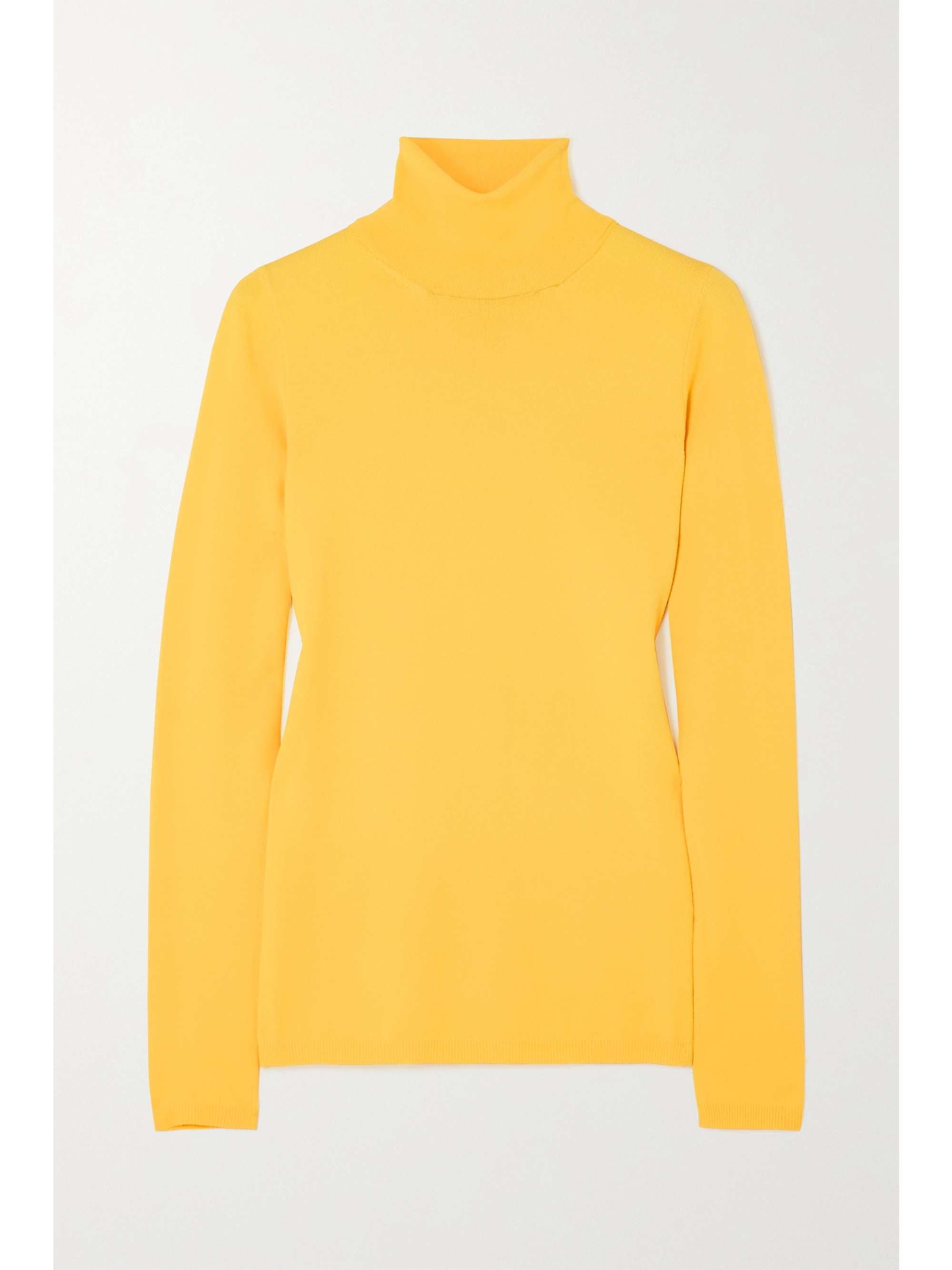 turtleneck sweater yellow