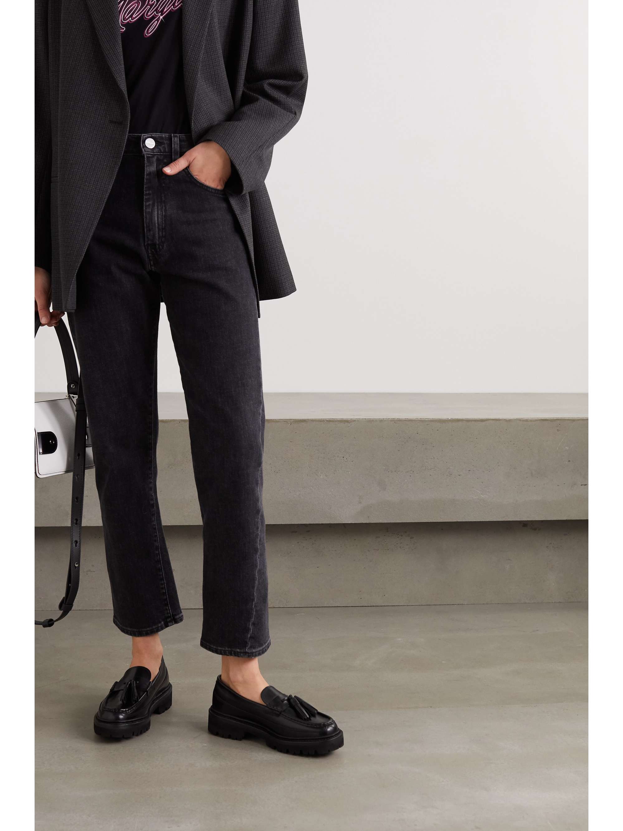 grenson bethany tasseled leather loafers