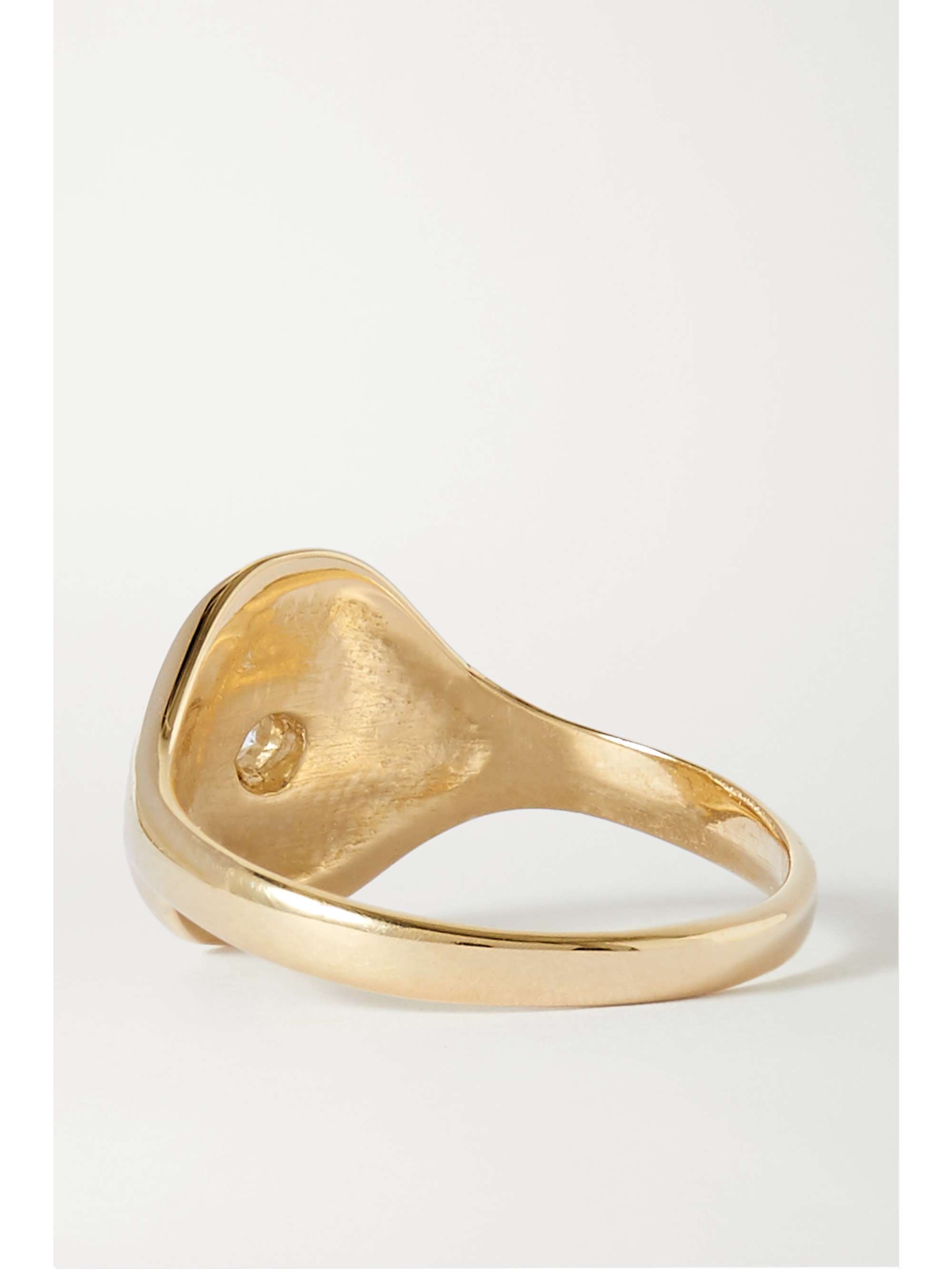 STONE AND STRAND Mini Pinky 14-karat gold diamond ring