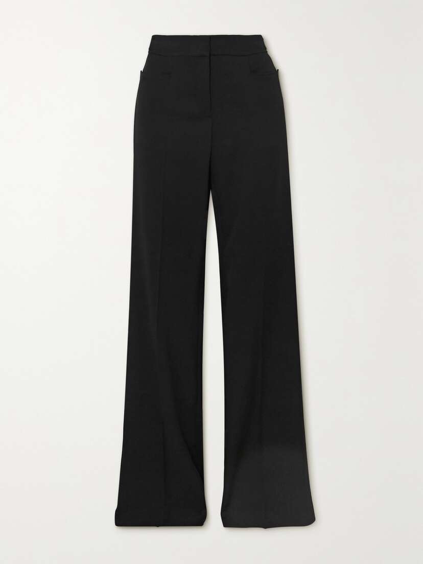 Stella McCartney Claudia Wool-crepe Wide-leg Pants