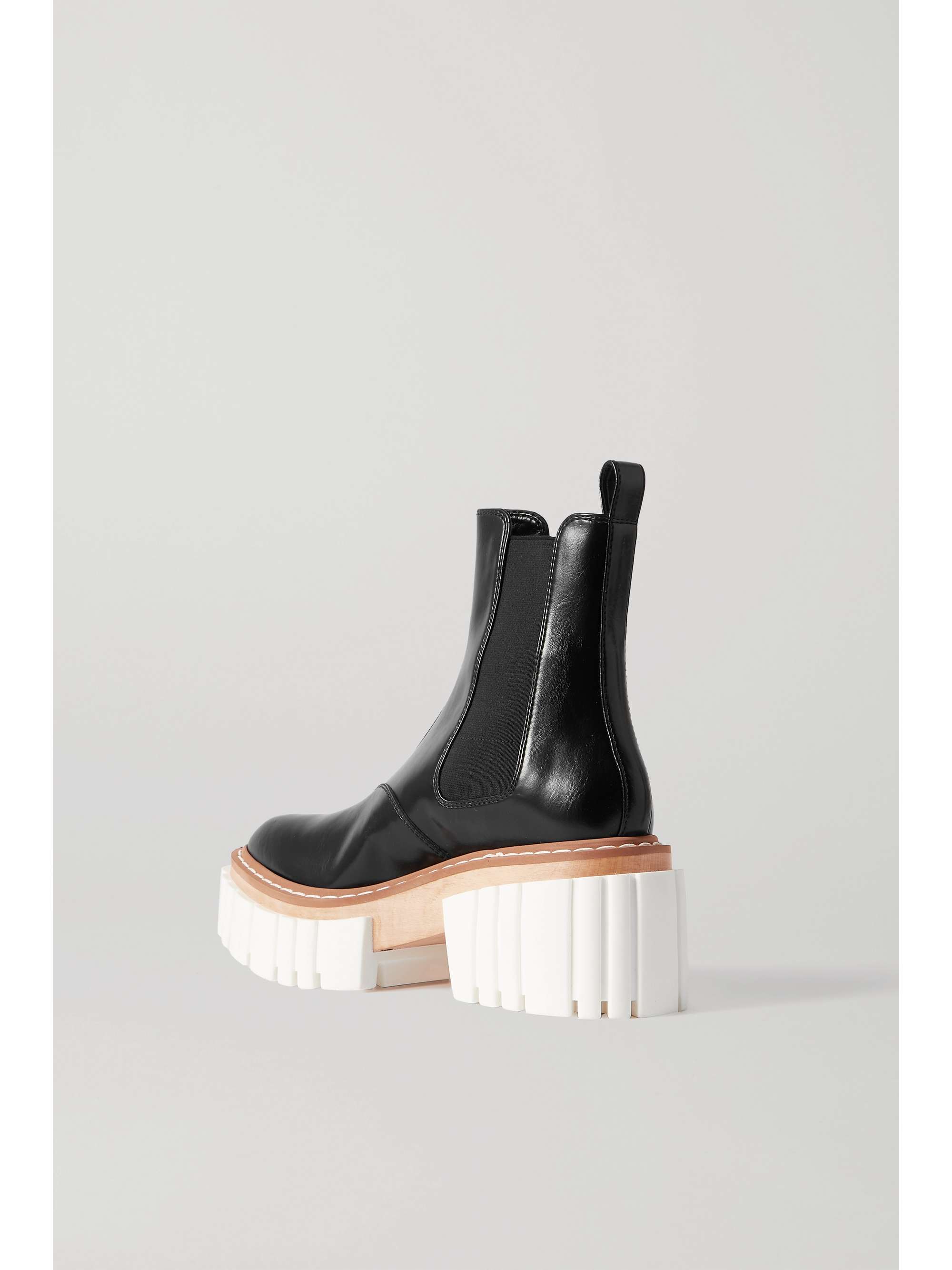STELLA MCCARTNEY Emilie vegetarian leather platform Chelsea boots