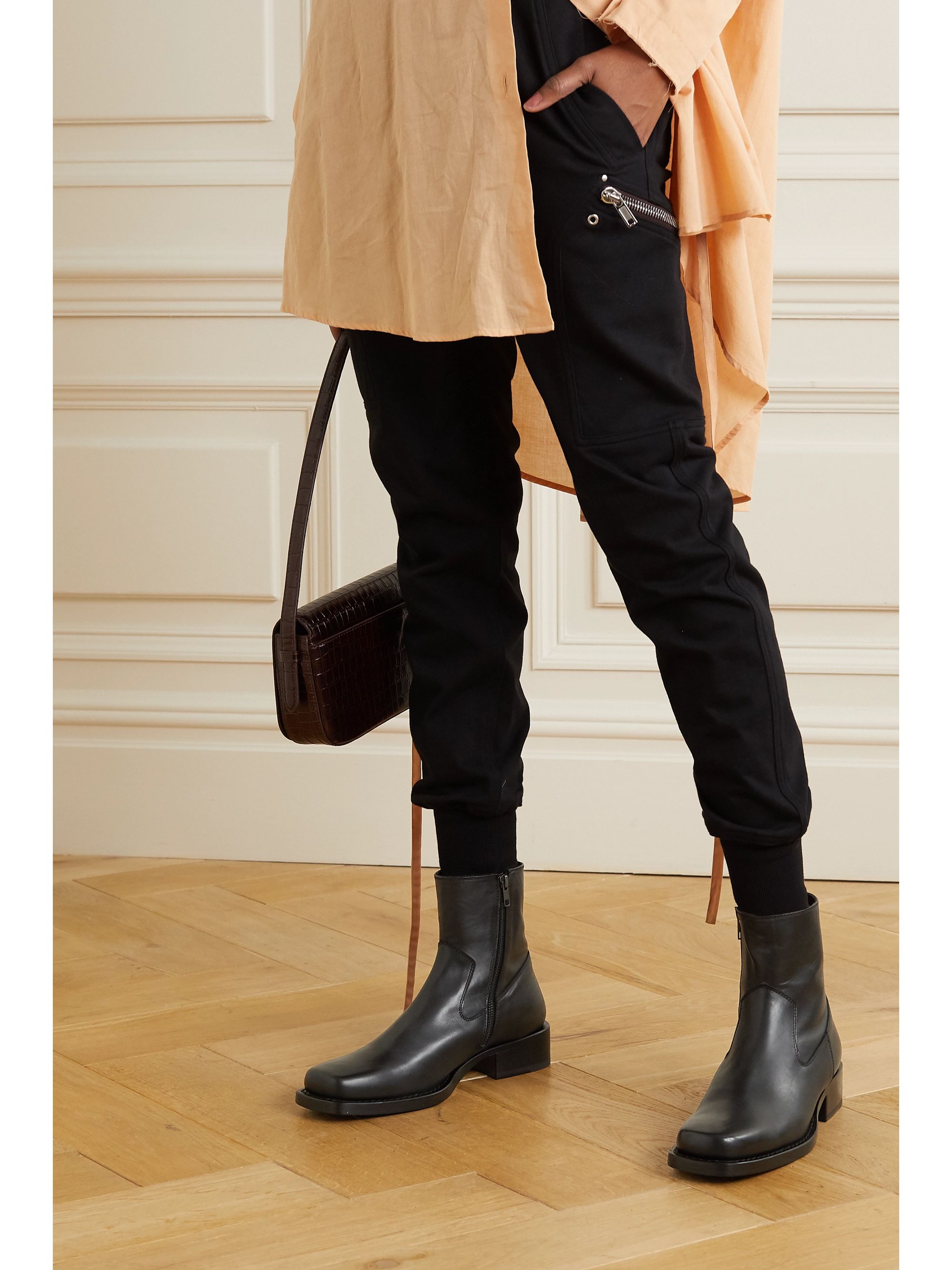 Ann demeulemeester black boots Clearance