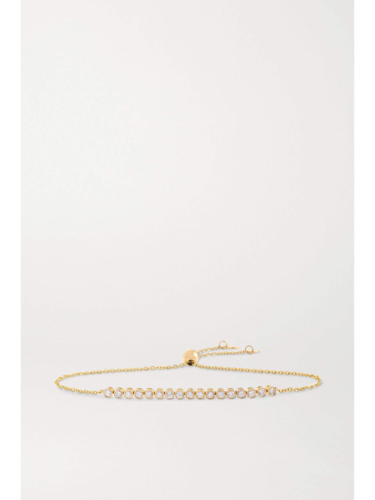 Stone And Strand Let It Slide 10karat Gold Diamond Bracelet In Gold