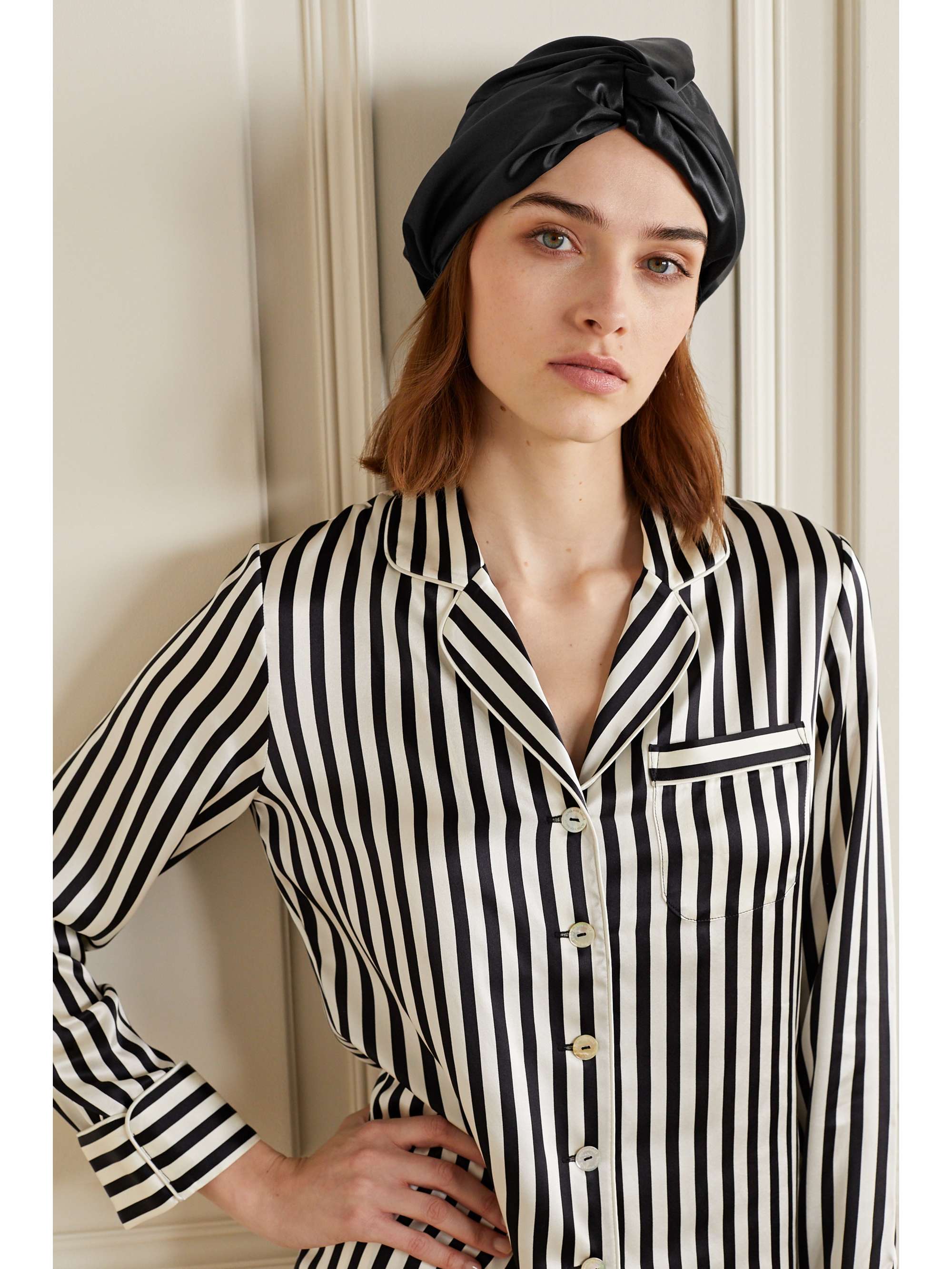 SLIP Pure silk turban