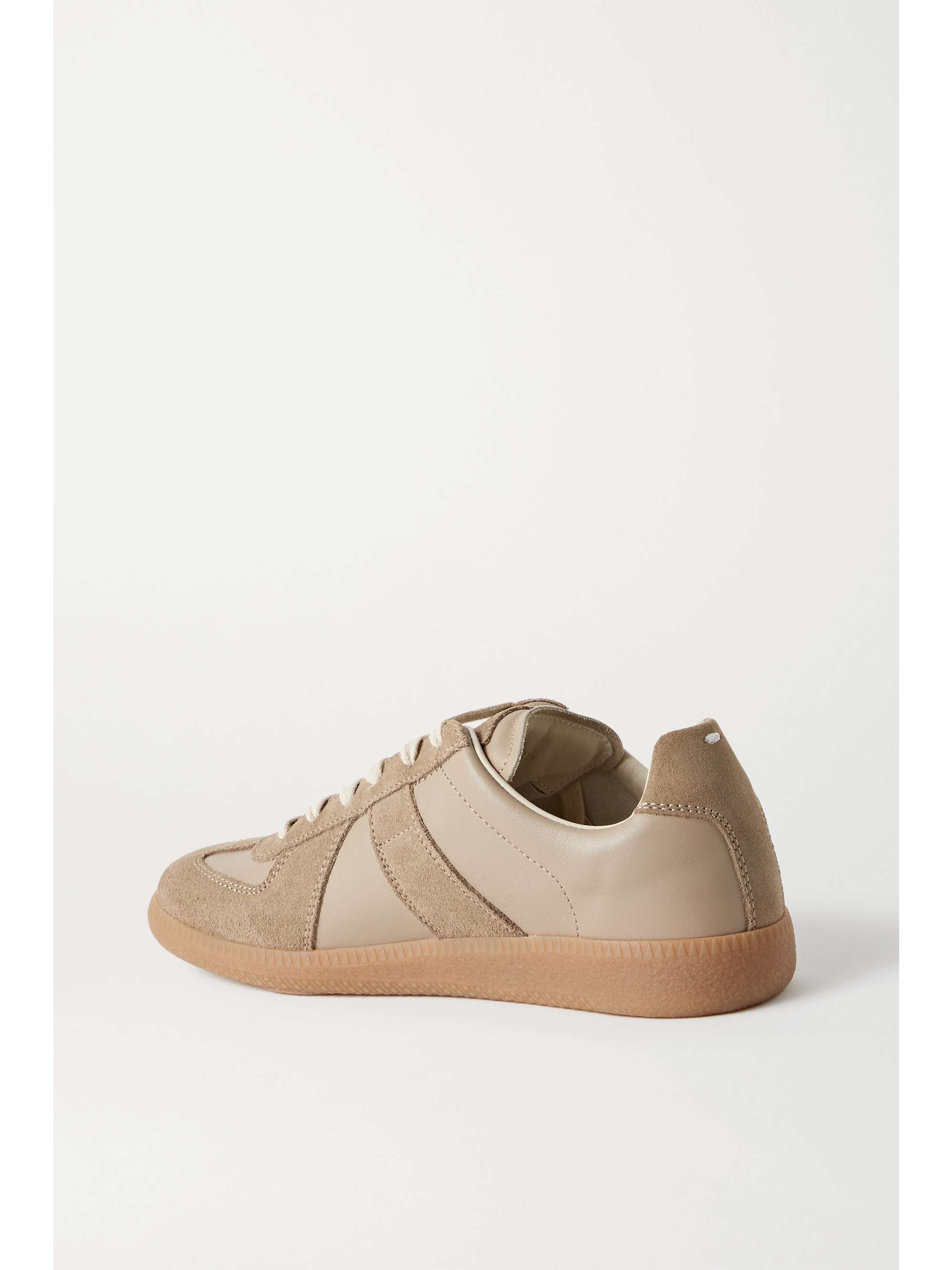 MAISON MARGIELA Replica leather and suede sneakers
