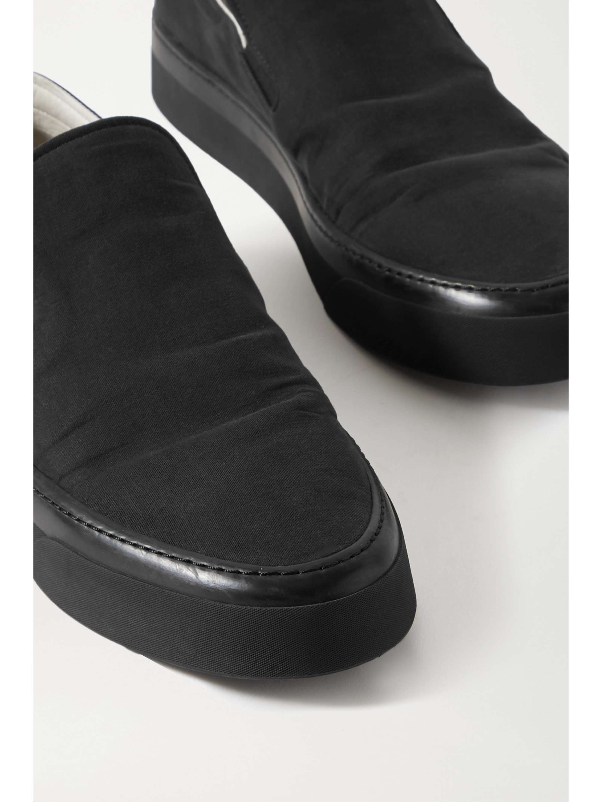 THE ROW Marie H canvas slip-on sneakers | NET-A-PORTER