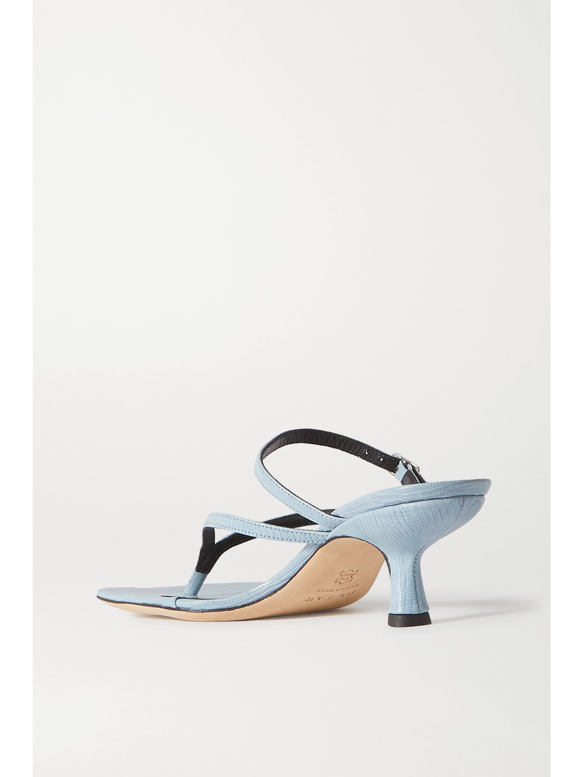 Sky blue Desiree leather sandals BY FAR NETAPORTER Sky blue Desiree leather sandals BY FAR NETAPORTER