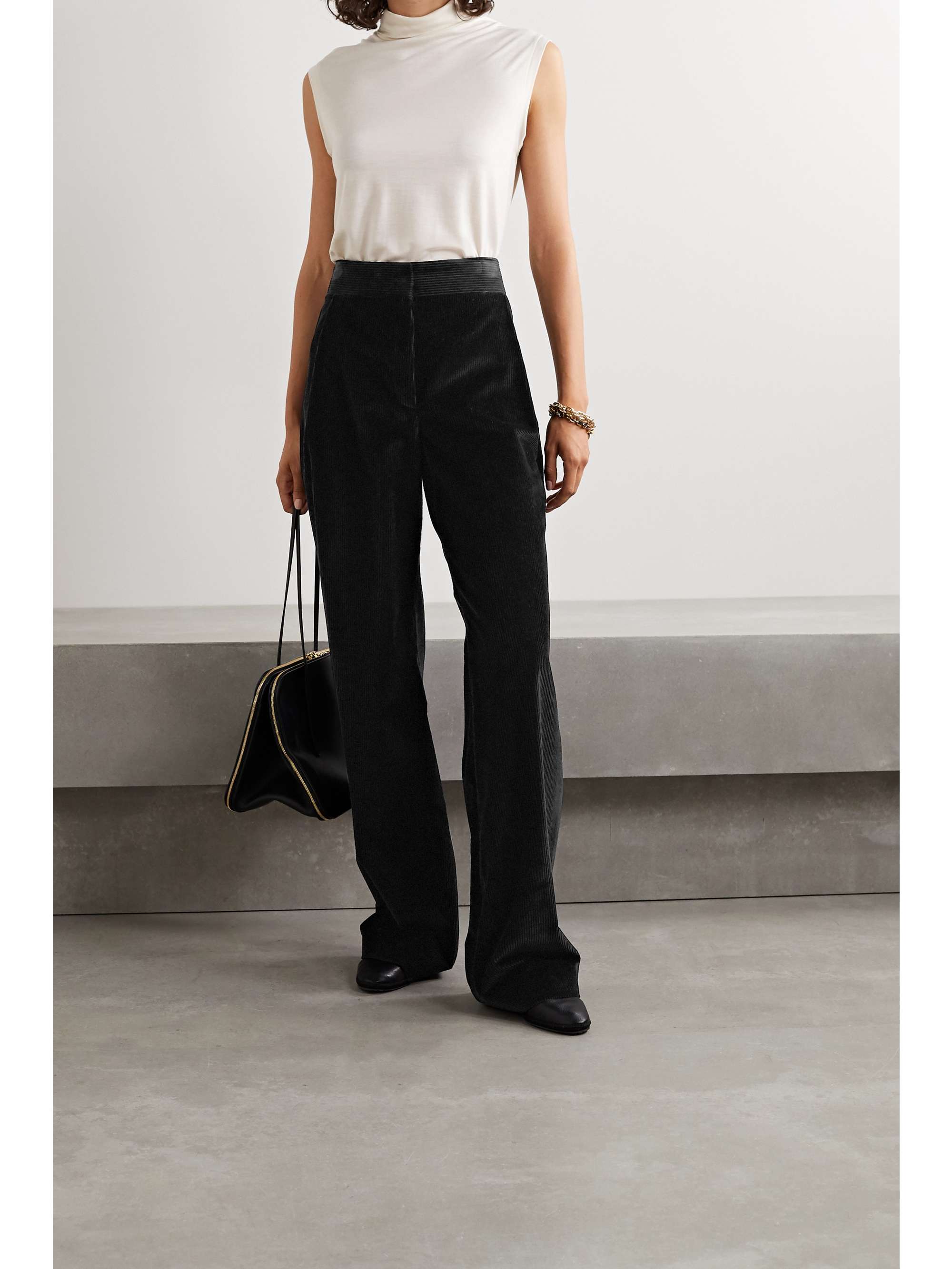 massimo dutti leather leggings
