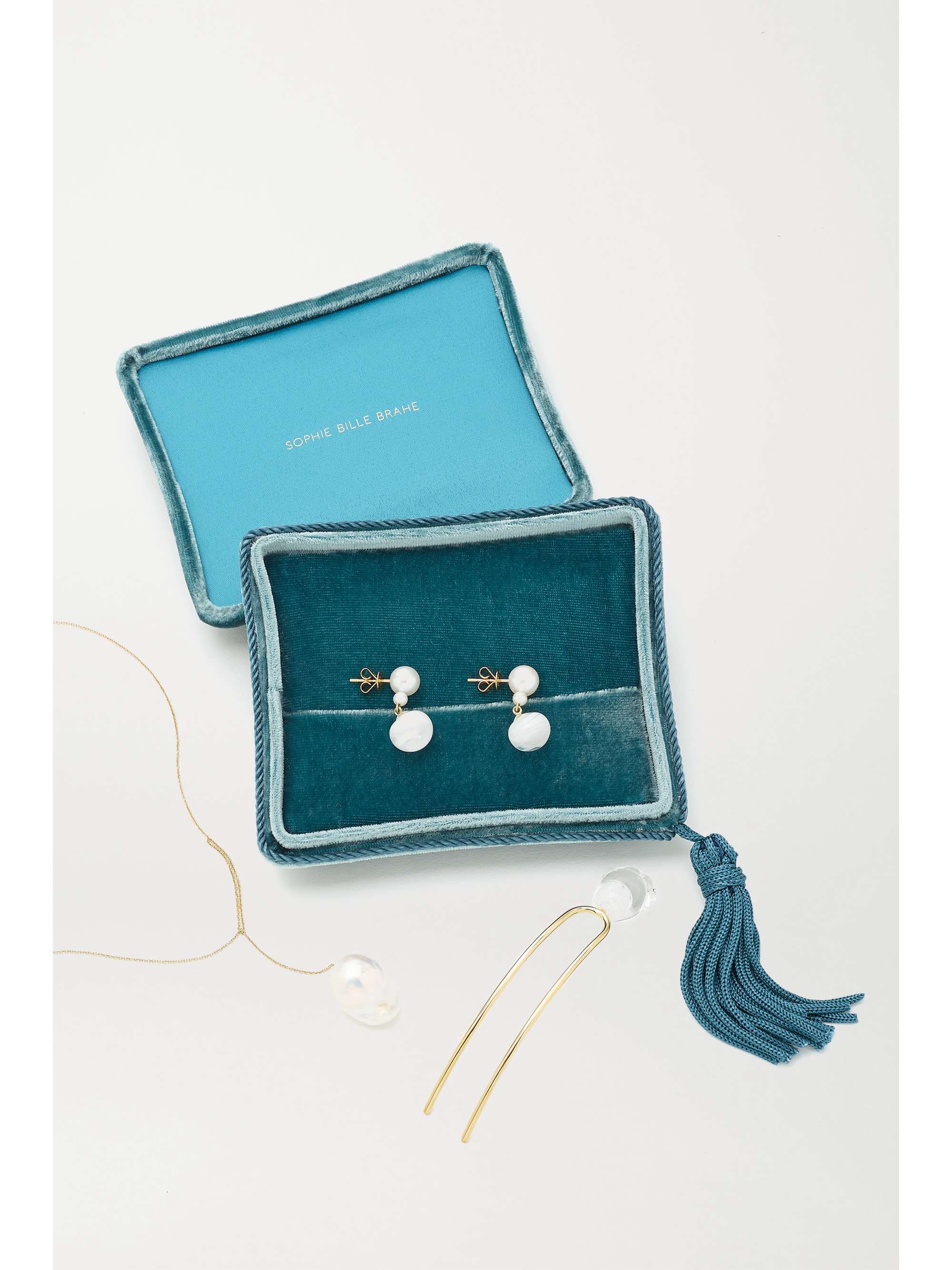 SOPHIE BILLE BRAHE Velvet jewelry box | NET-A-PORTER