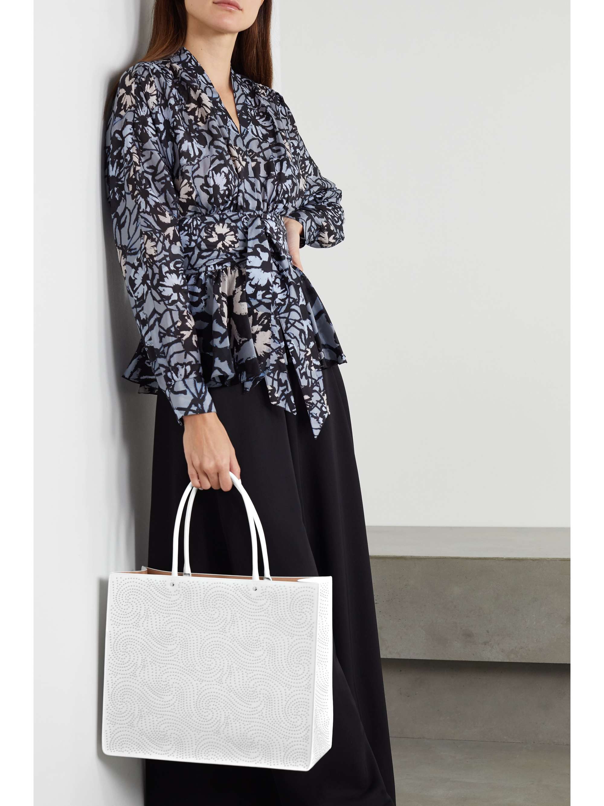 ALAÏA Garance medium studded leather tote