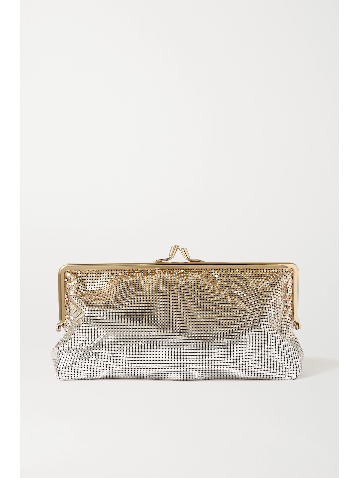 Rabanne - Dégradé Chainmail Clutch - Gold