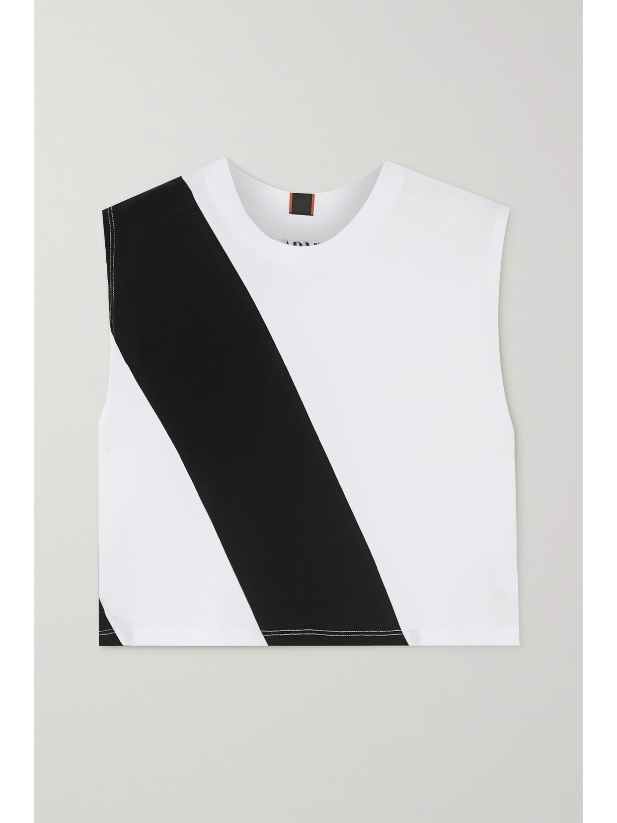 Aarmy Lima Printed Cotton-jersey Tank In White