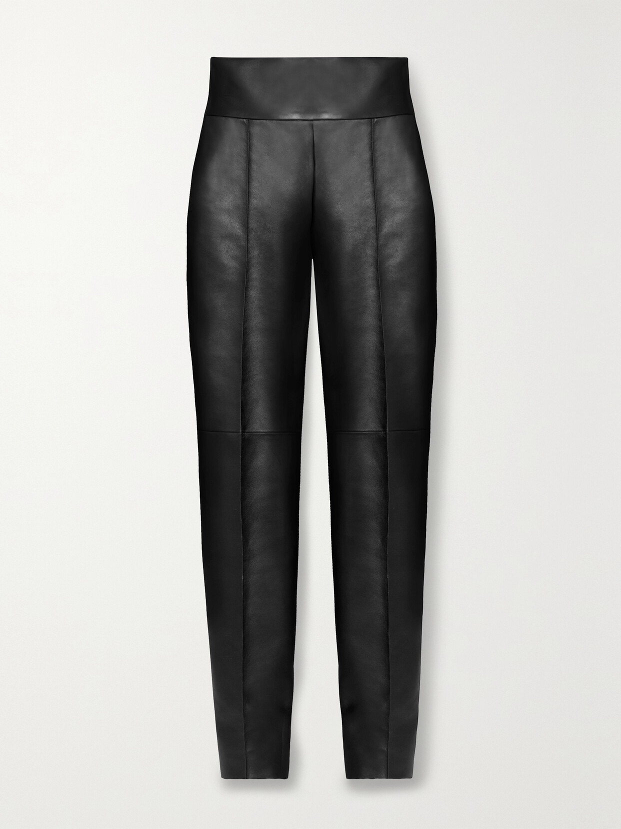 Alexandre Vauthier Leather Slim-leg Pants - Black