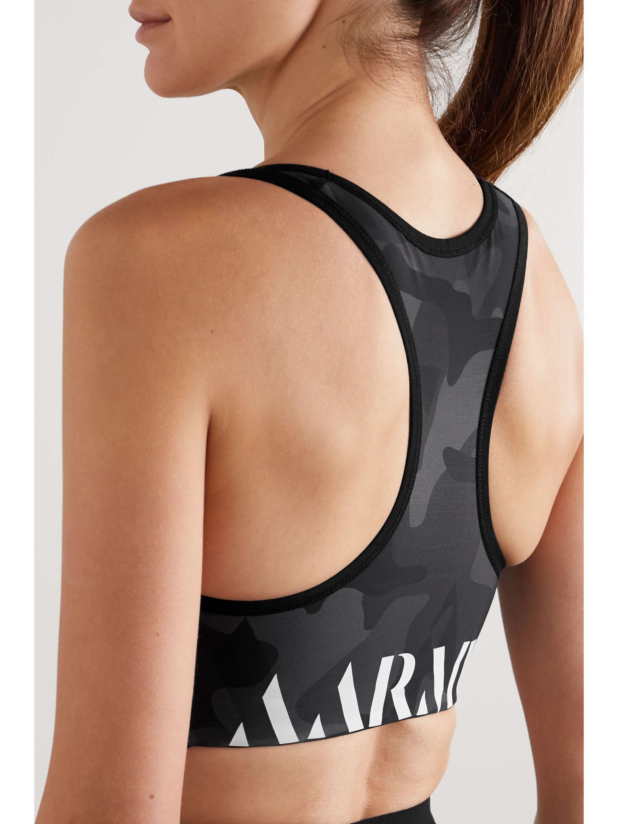 AARMY Chelsea camouflage-print stretch sports bra