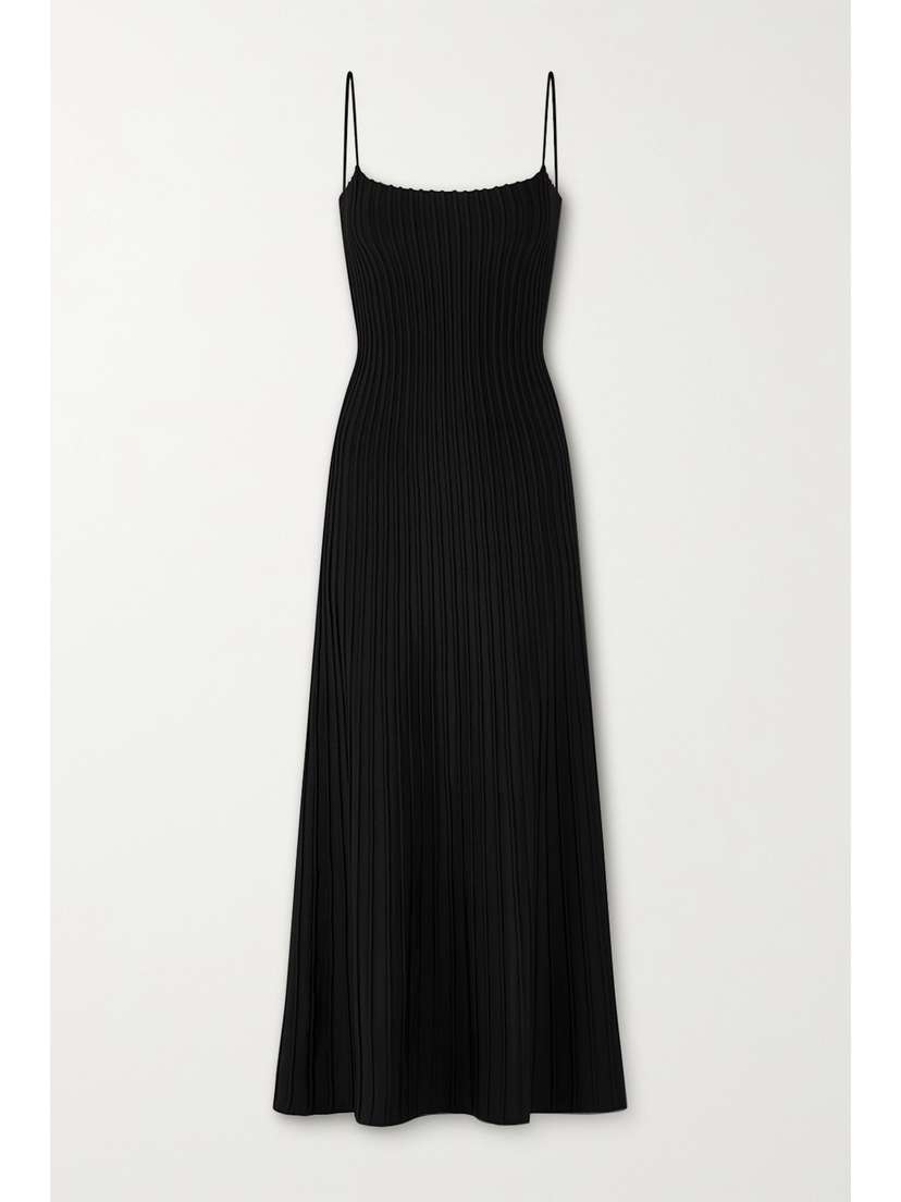 CASASOLA + Net Sustain Carlotta Ribbed Stretch-knit Midi Dress