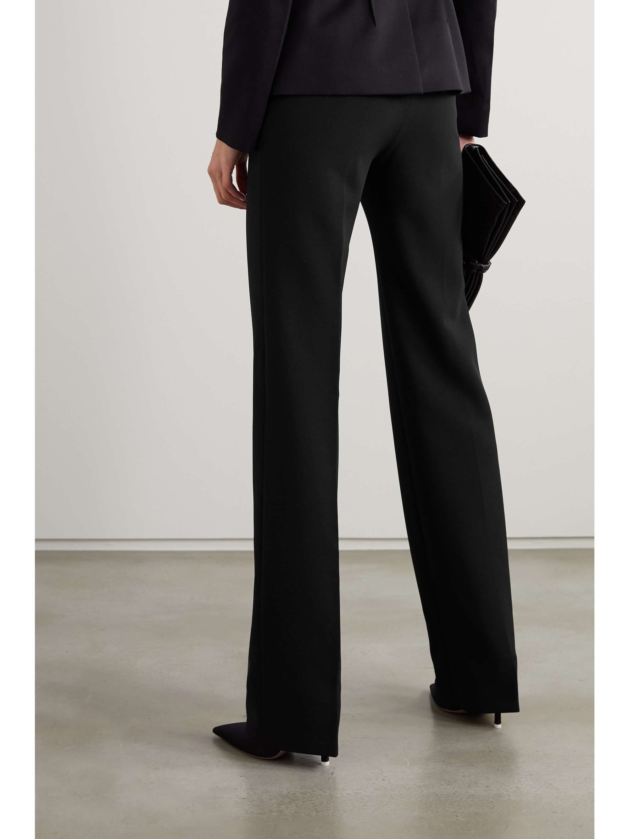 SAFIYAA Goldie stretch-crepe straight-leg pants