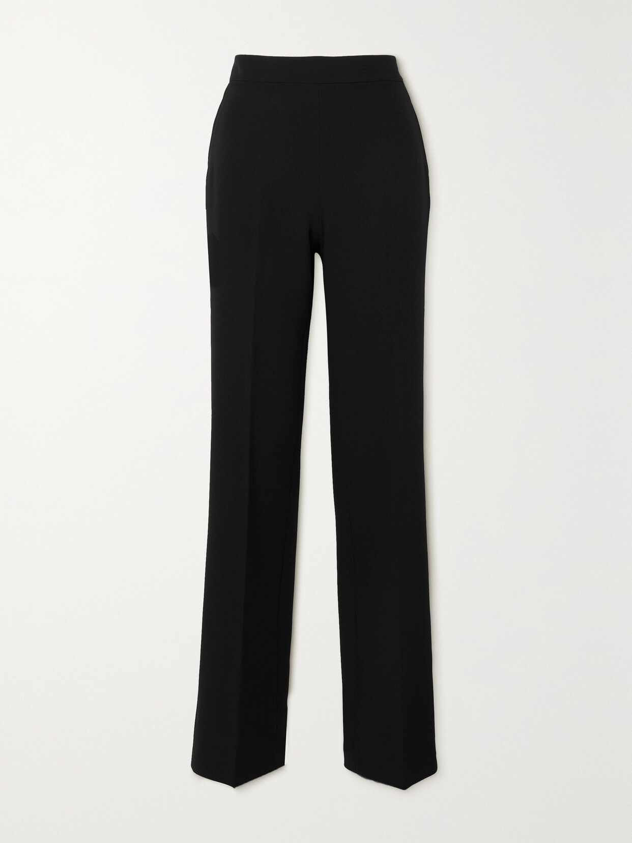 Safiyaa Goldie Stretch-crepe Straight-leg Pants - Black