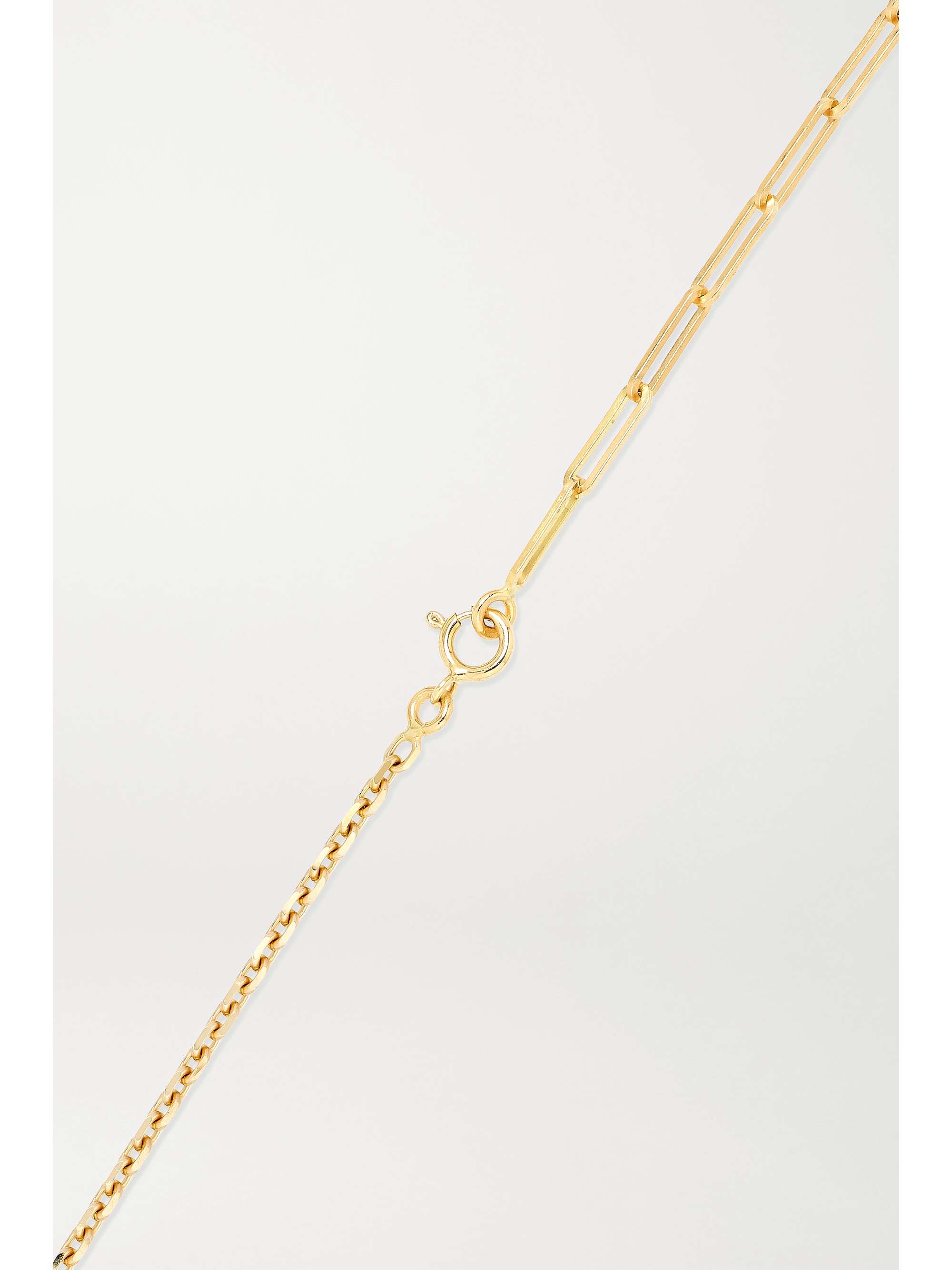 YVONNE LÉON 18-karat gold diamond necklace