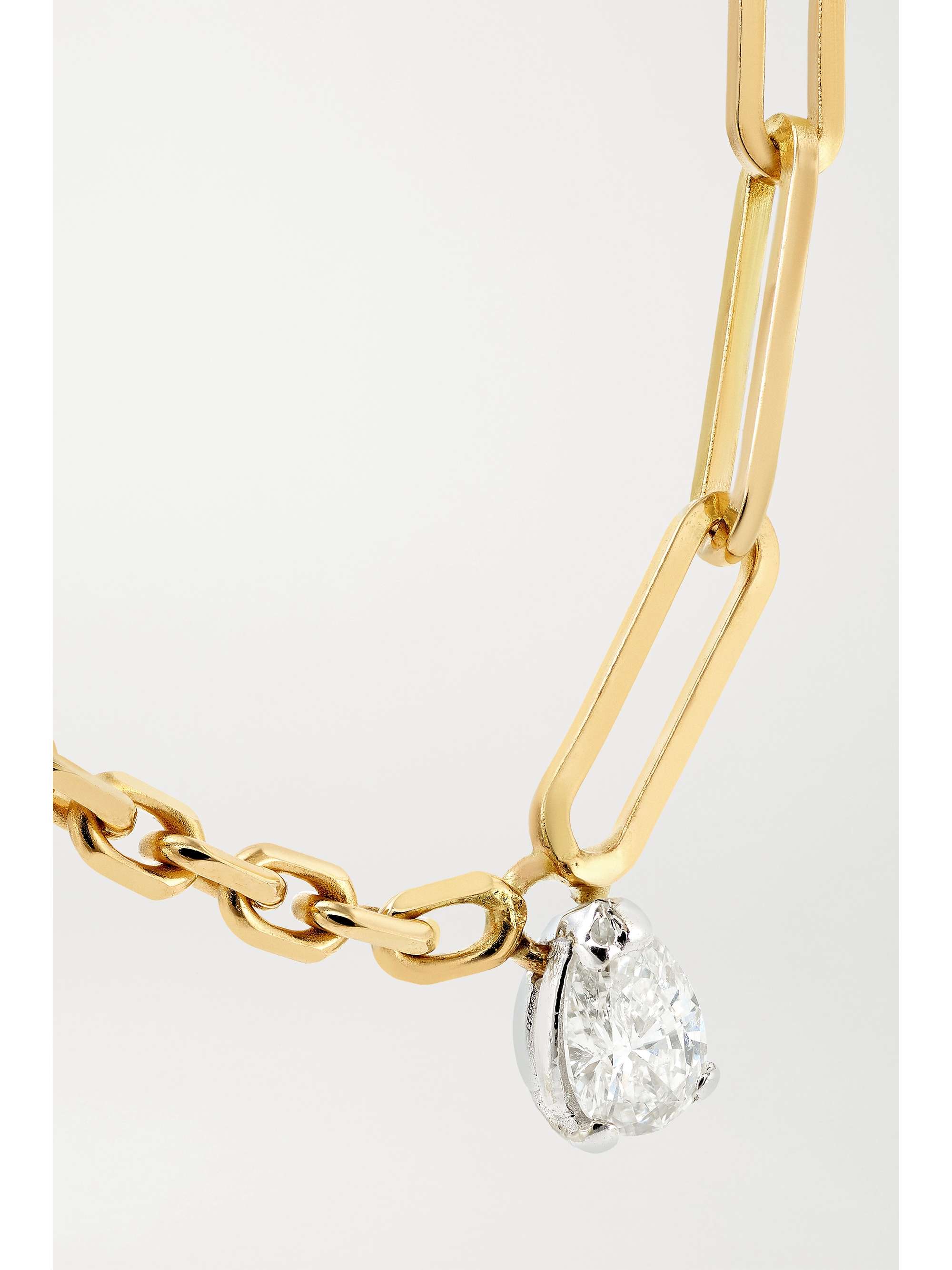 YVONNE LÉON 18-karat gold diamond necklace