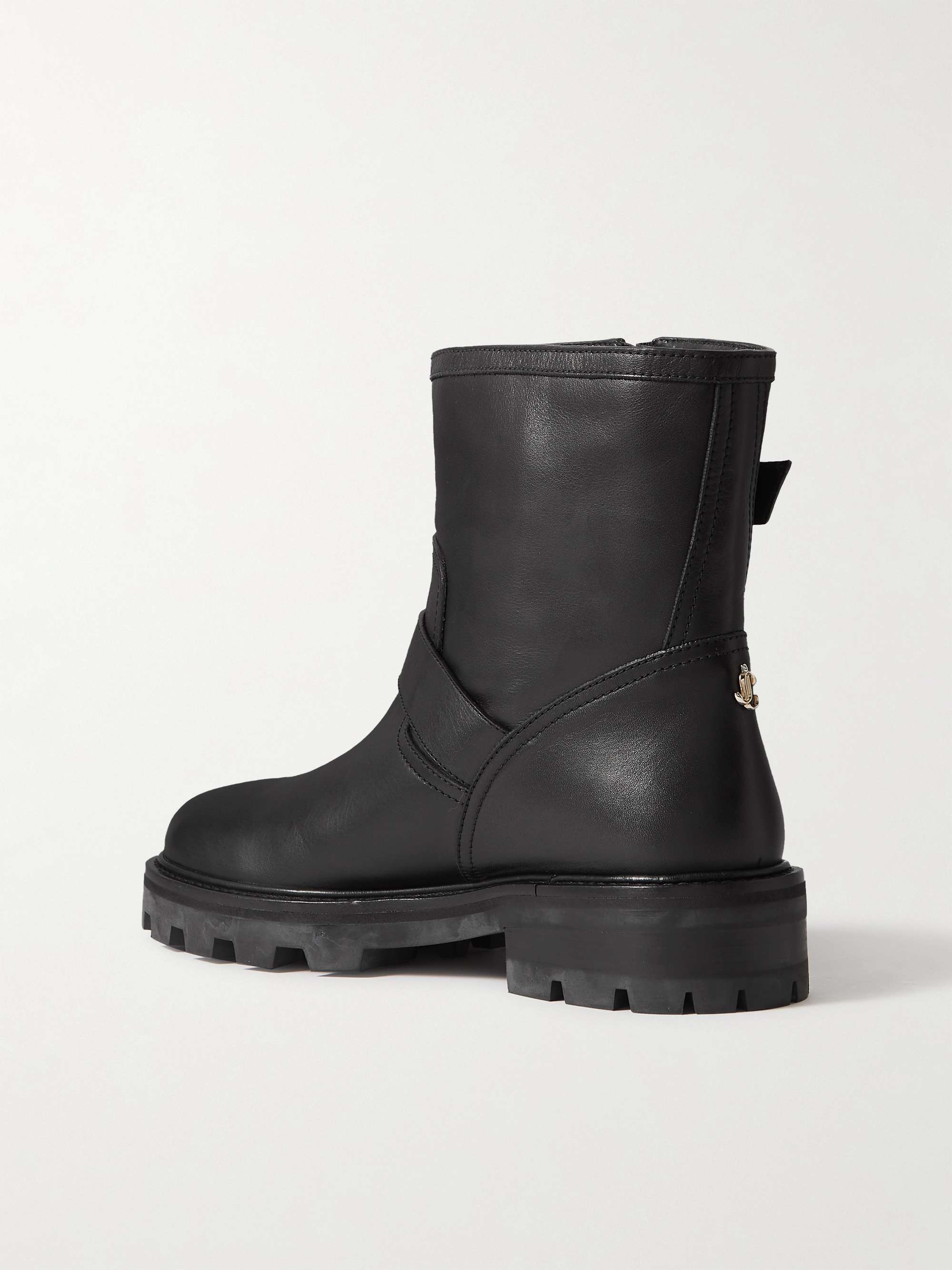 JIMMY CHOO Youth II buckled leather ankle boots