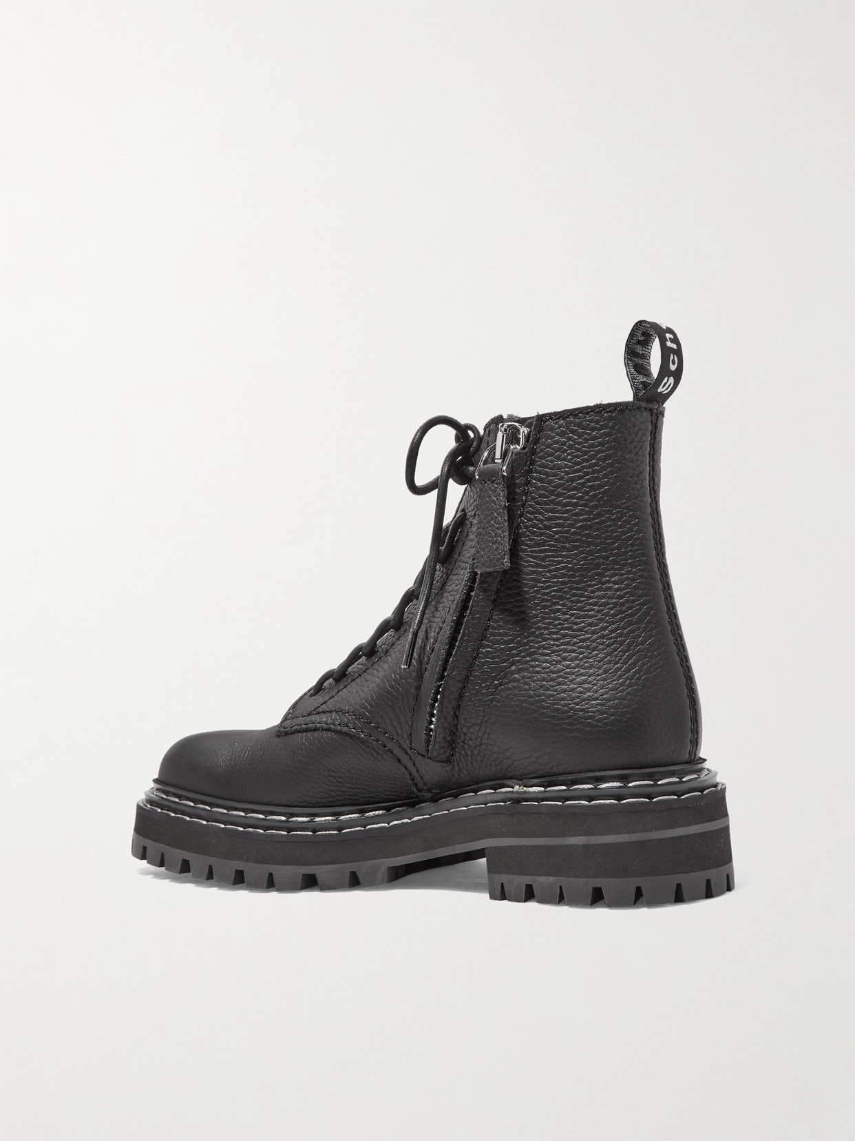 PROENZA SCHOULER TEXTURED-LEATHER ANKLE BOOTS