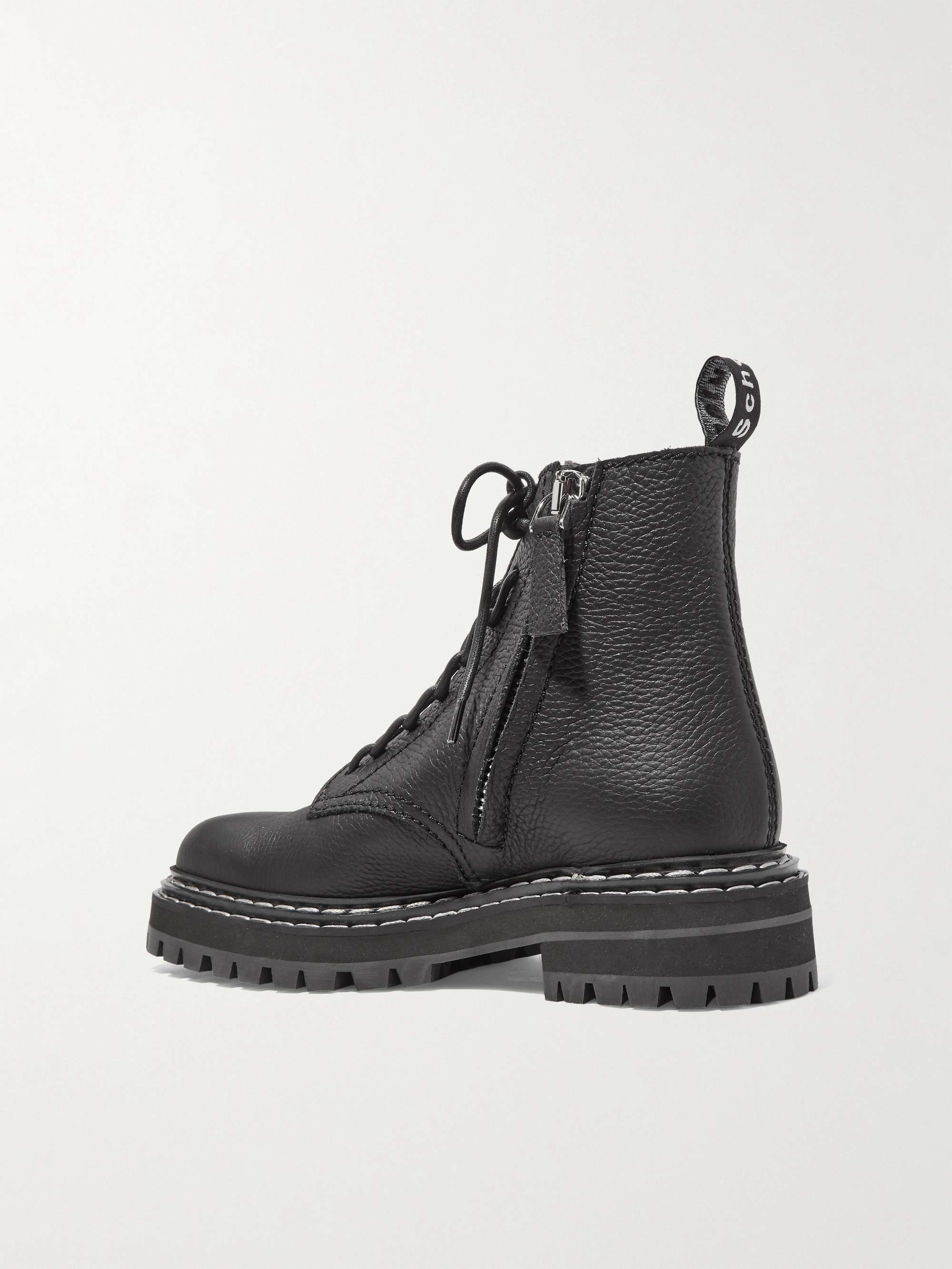 PROENZA SCHOULER Textured-leather ankle boots