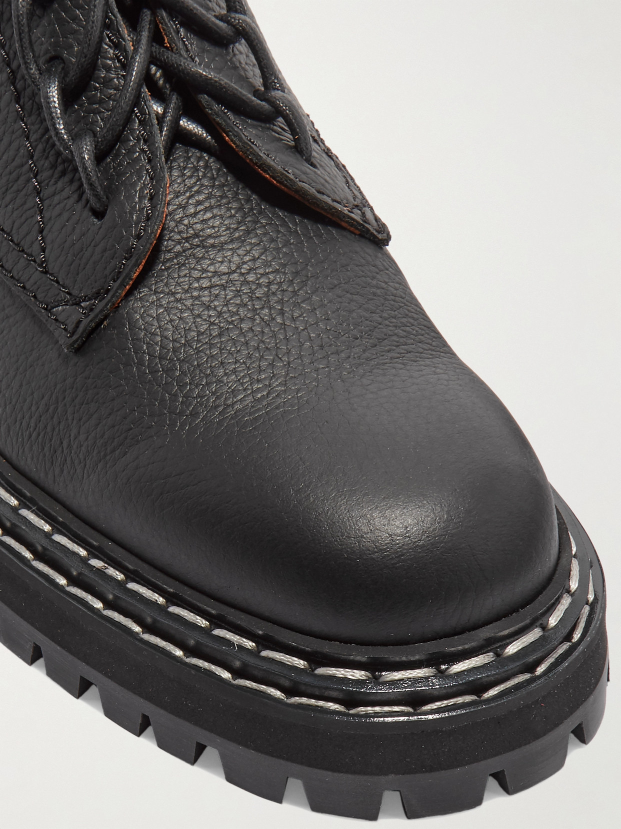 PROENZA SCHOULER TEXTURED-LEATHER ANKLE BOOTS