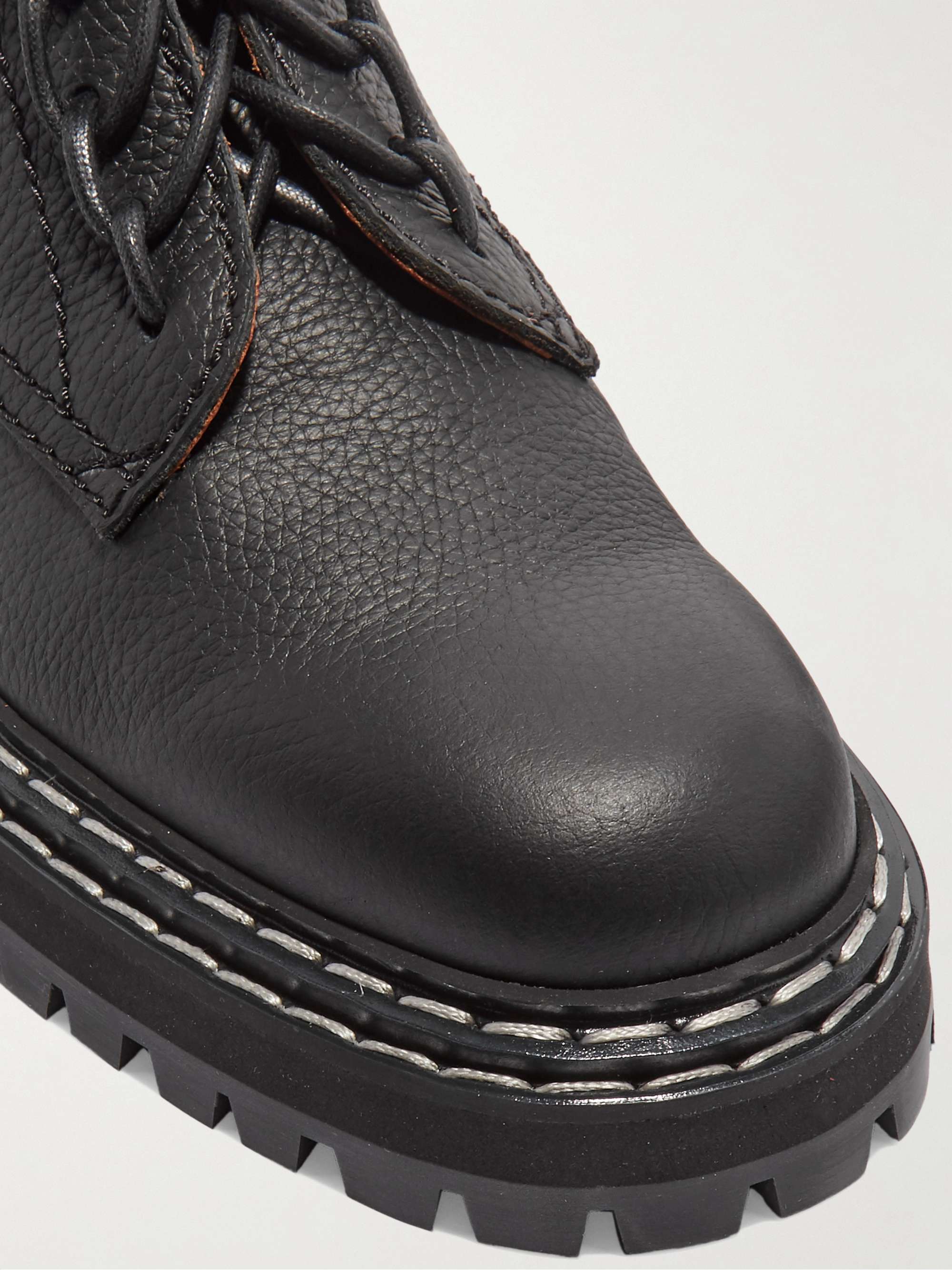 PROENZA SCHOULER Textured-leather ankle boots