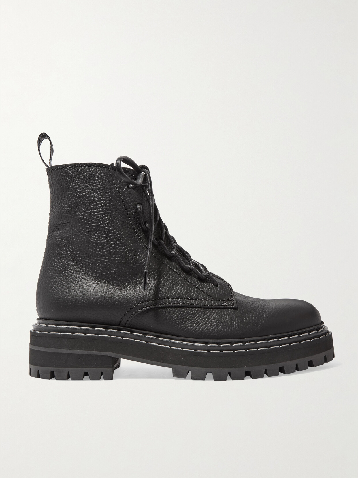 PROENZA SCHOULER TEXTURED-LEATHER ANKLE BOOTS