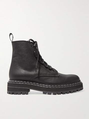 Proenza Schouler Textured-leather ankle boots