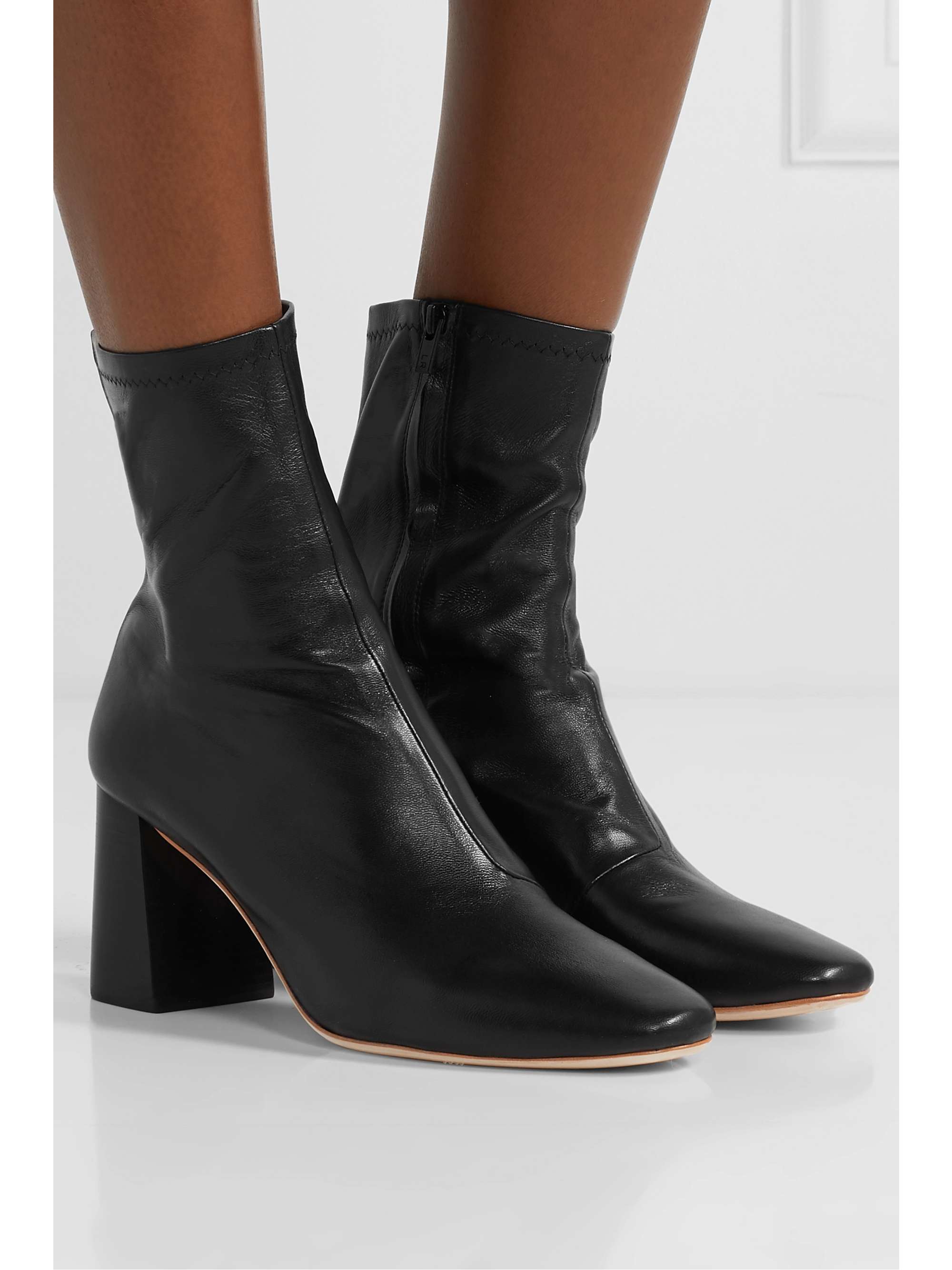 leather ankle boots