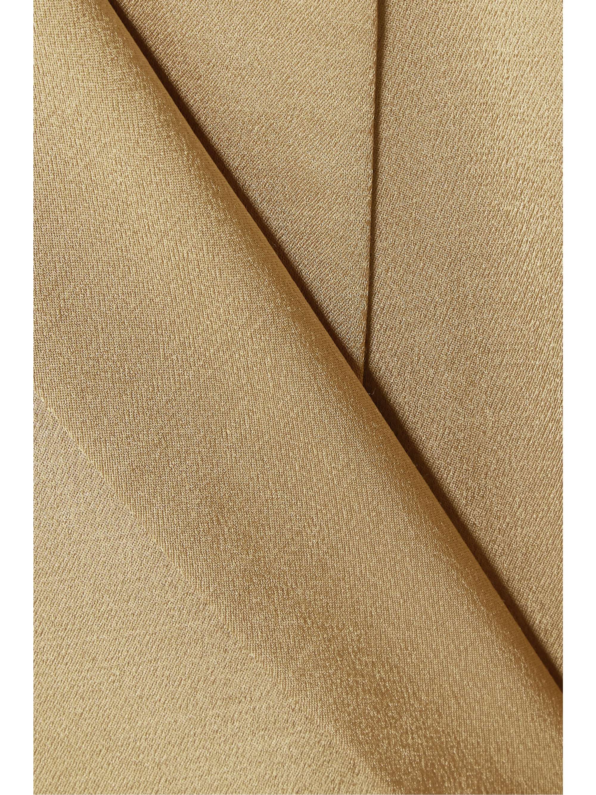 MOTHER OF PEARL Constance satin wrap blazer