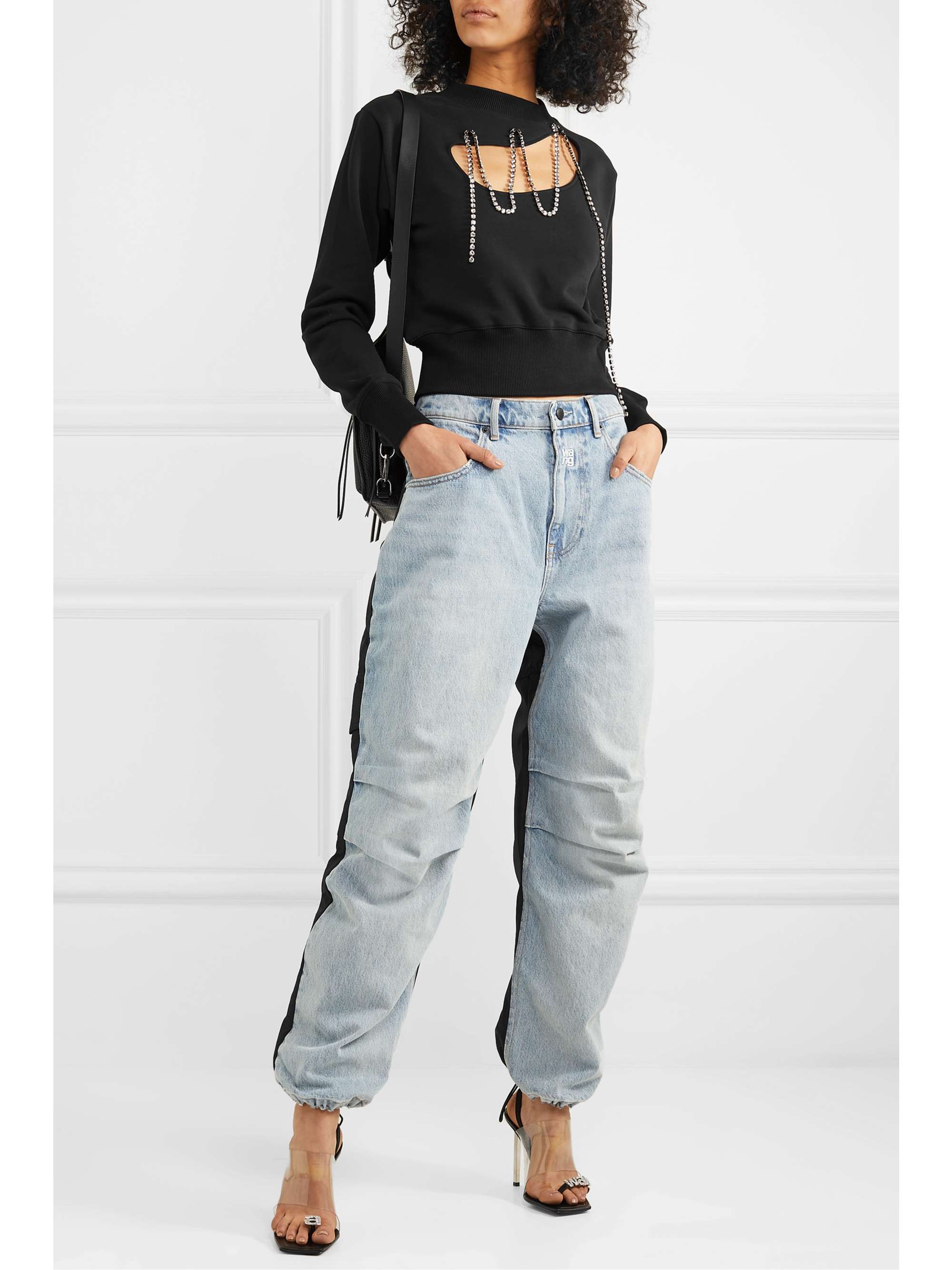alexander wang pack mix denim hybrid pant