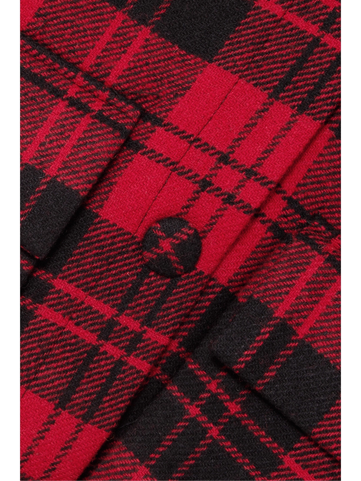 Mother Of Pearl Brooke Oversized Checked Wool Jacket In Red