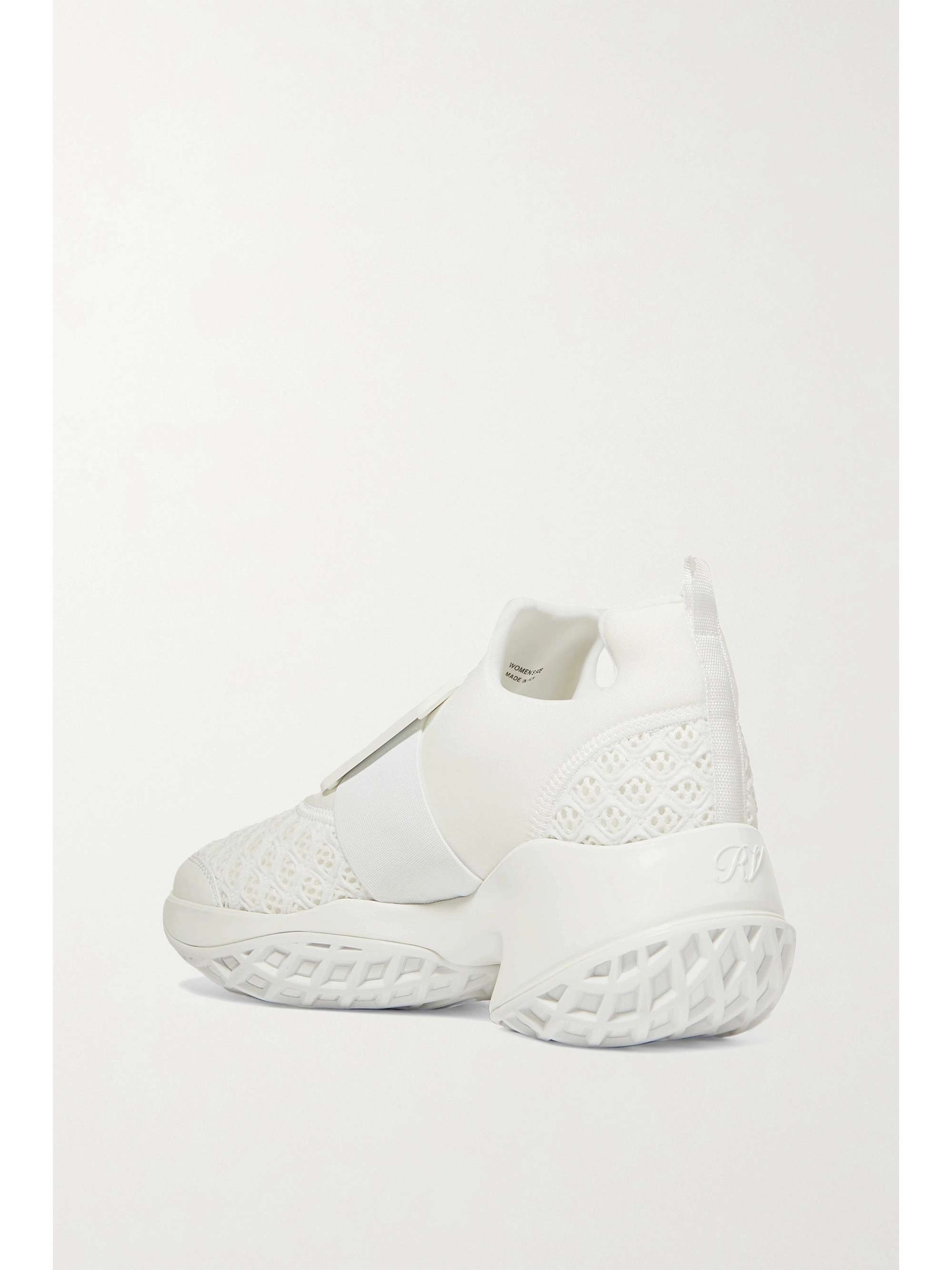 ROGER VIVIER Viv Run stretch, mesh and leather sneakers