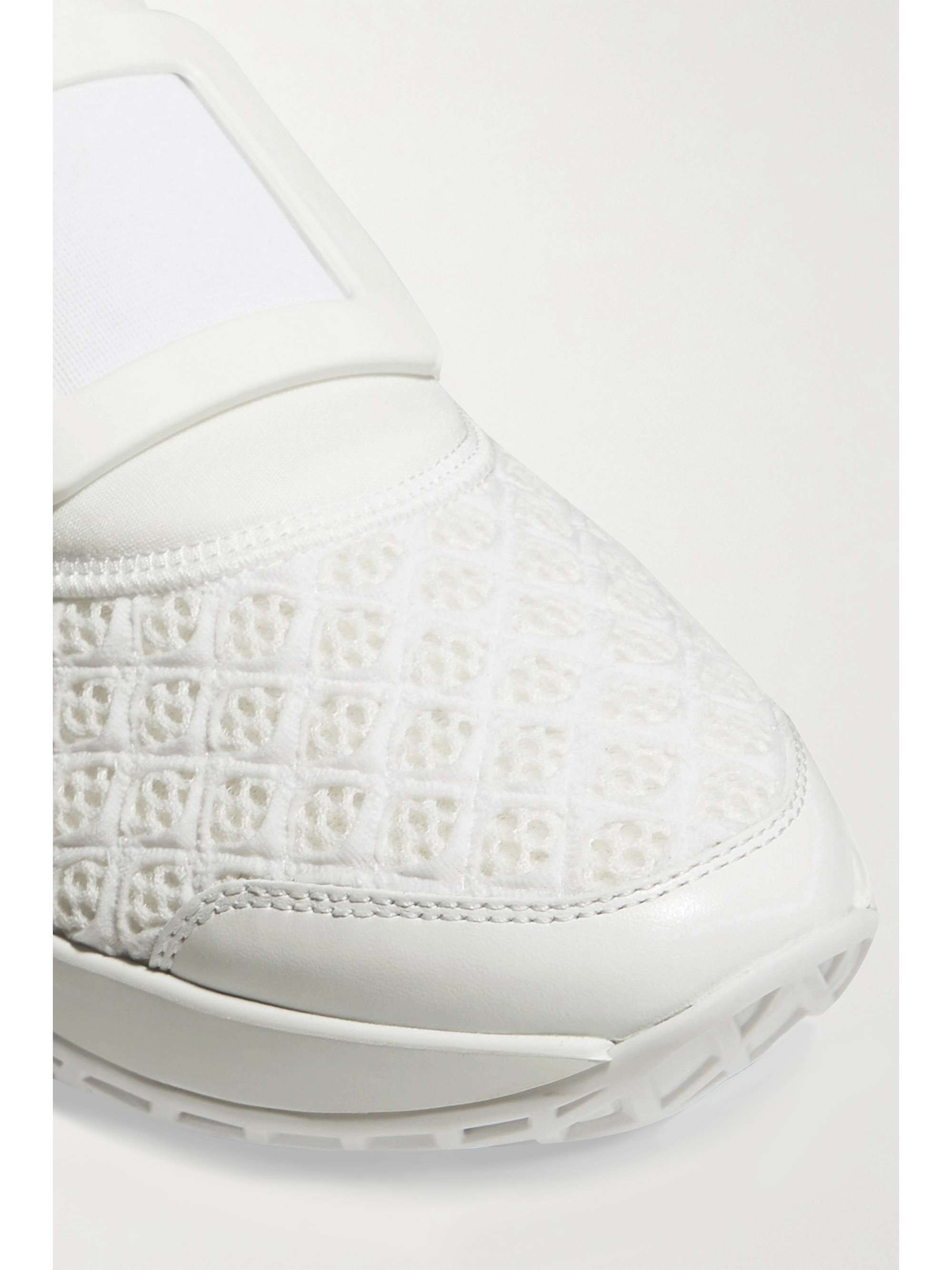 ROGER VIVIER Viv Run stretch, mesh and leather sneakers