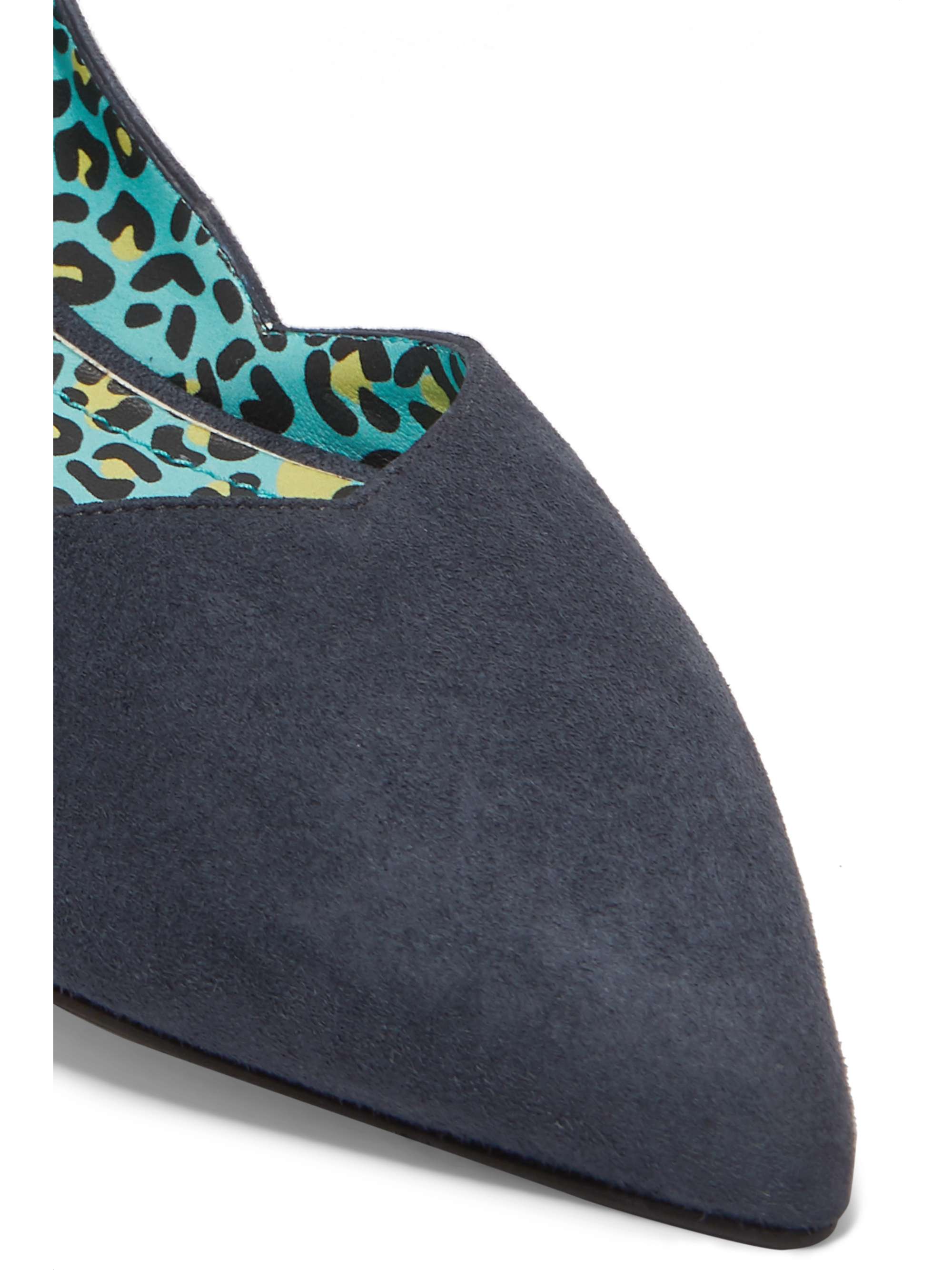 NICHOLAS KIRKWOOD Casati embellished suede point-toe flats